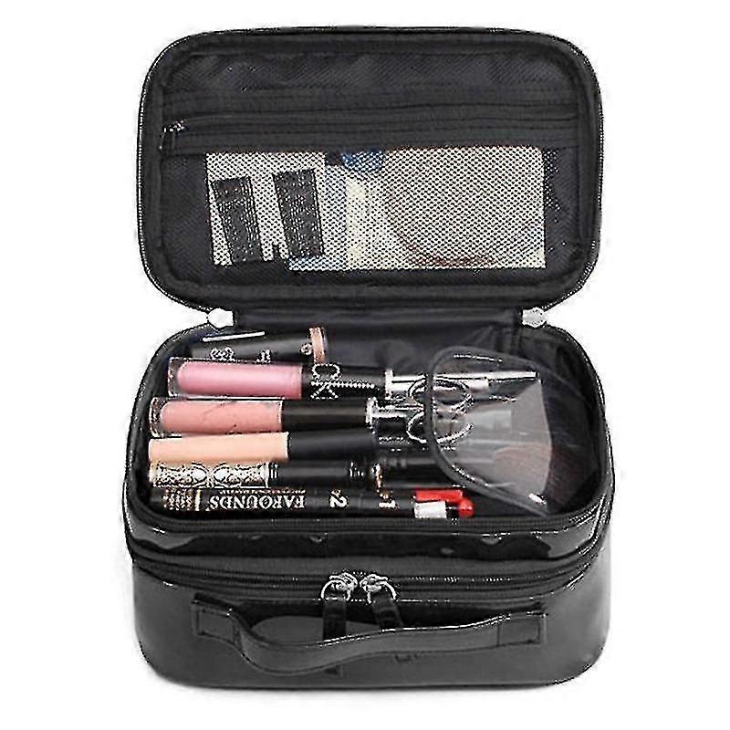 Waterproof Portable Cosmetic Bag Double Layer