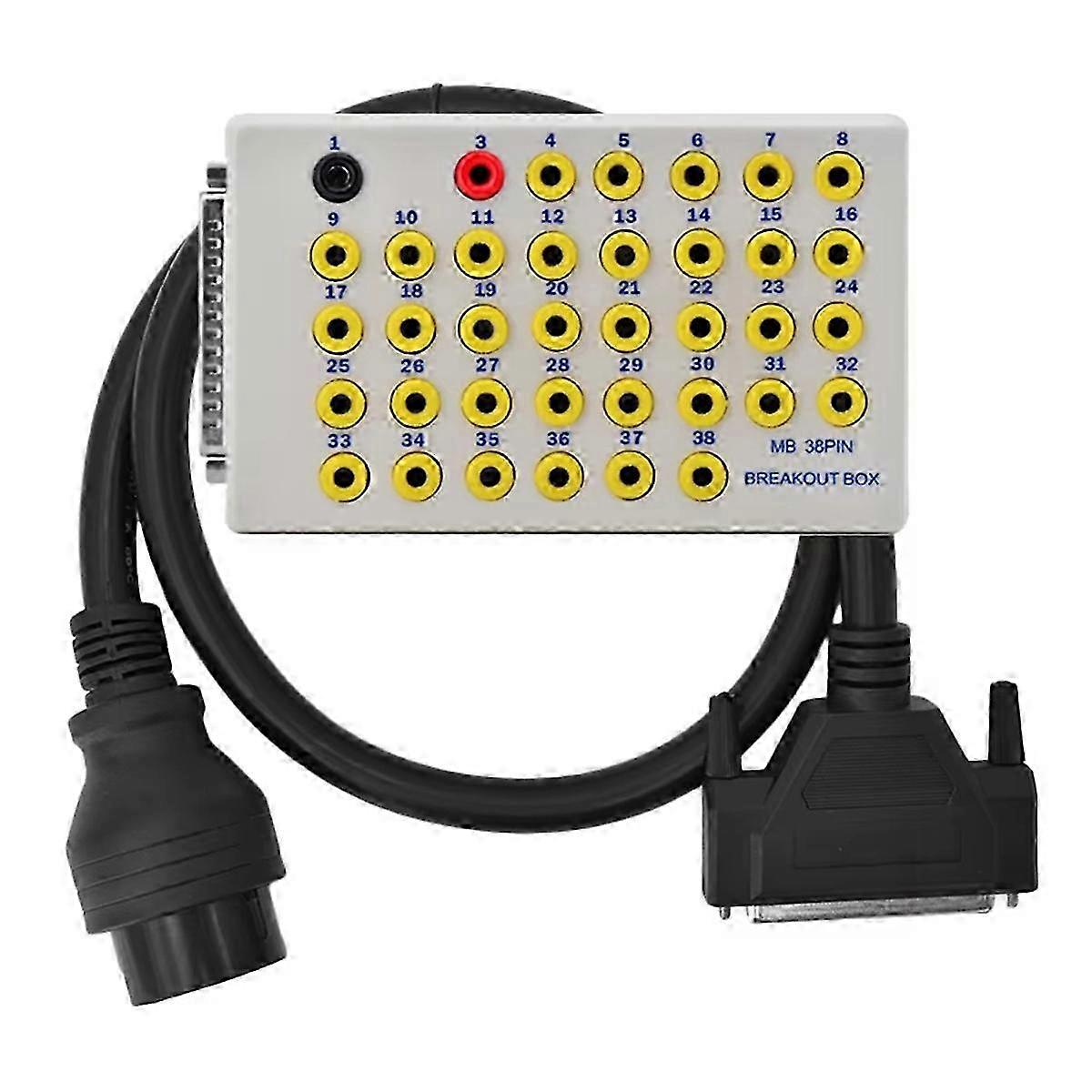 38 Pin OBD Breakout Box OBD2 Line Signal Tester Protocol Detectors CAN Data Link Diagnostic Tool Edition 0718