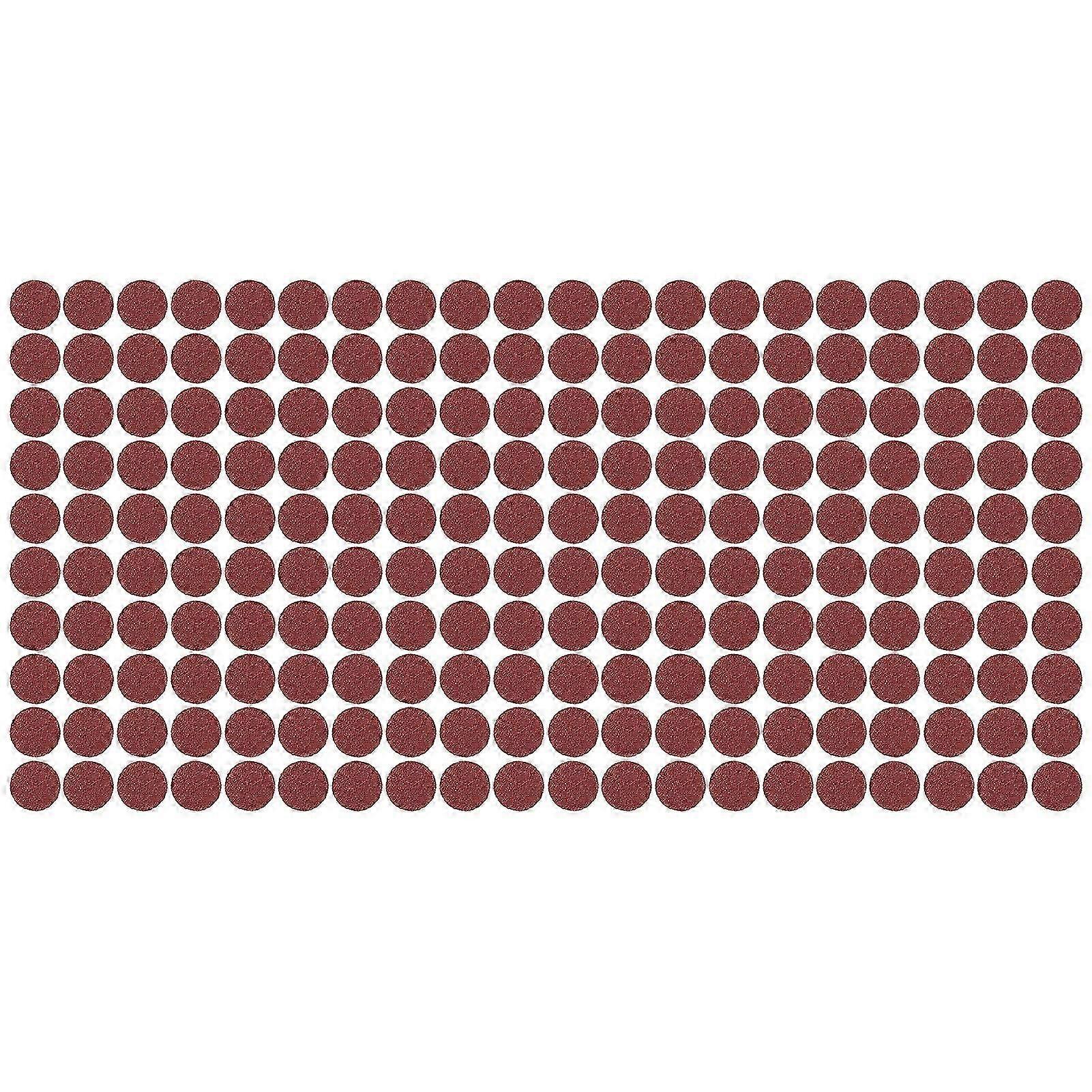 200 قطعة قرص ورق صنفرة أحمر 1 بوصة 25 مللي متر أدوات صنفرة حماية من الحرارة للرطوبة لتلميع السيارة 80#