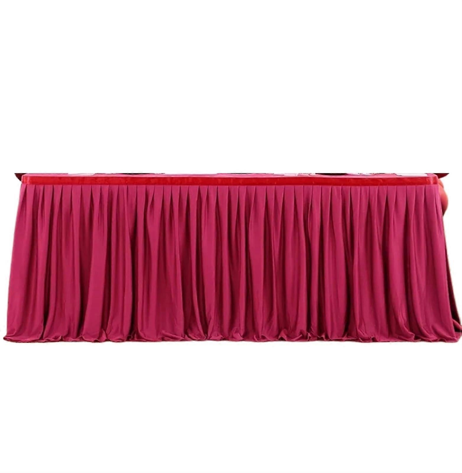 Hawaiian Party Decorations Fringe Table Skirt Wine Red 4ft (H78 L122cm)