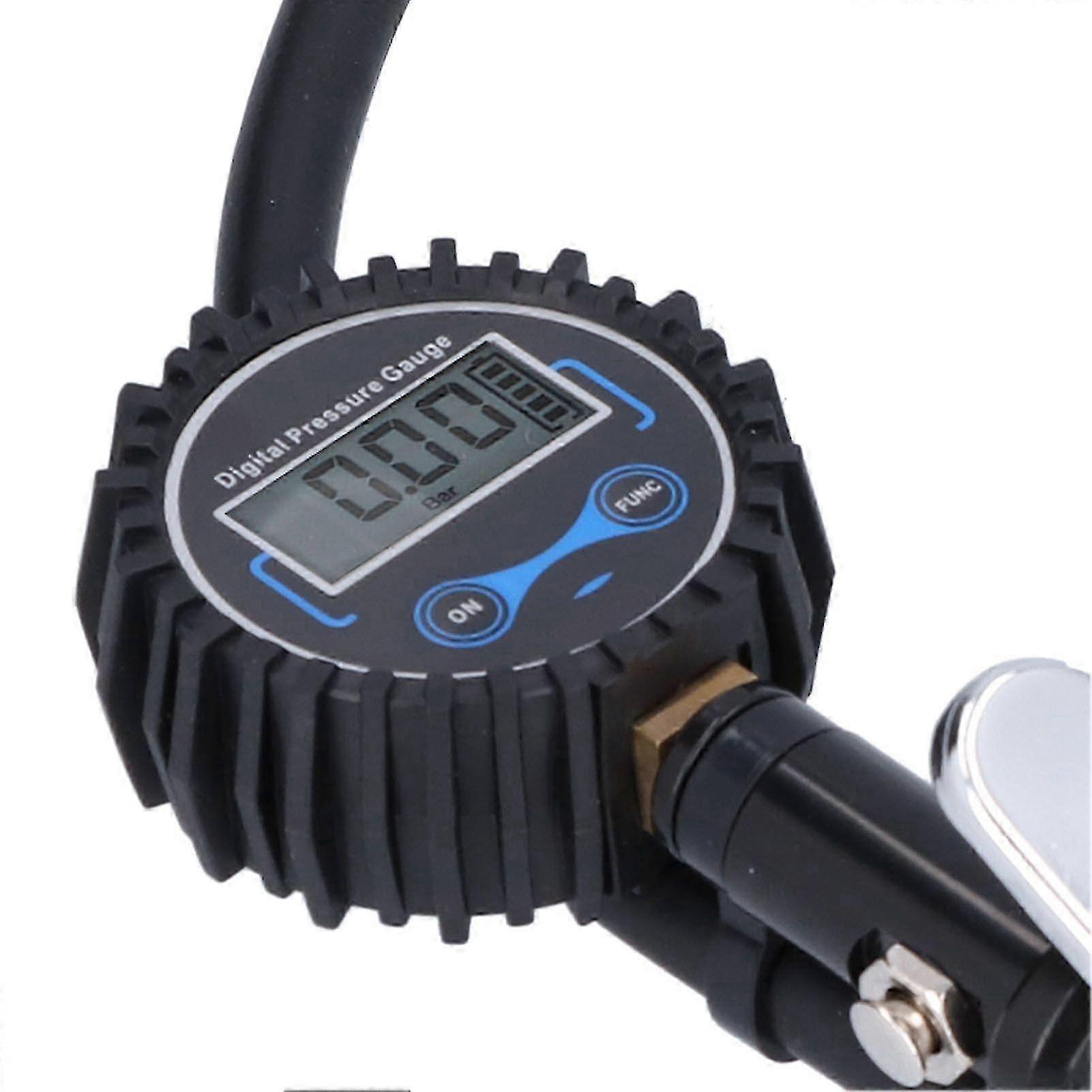 Brass Tire Inflator Locking On Chuck Air Compressor Pump Adapter with 6.5mm Hose Connector