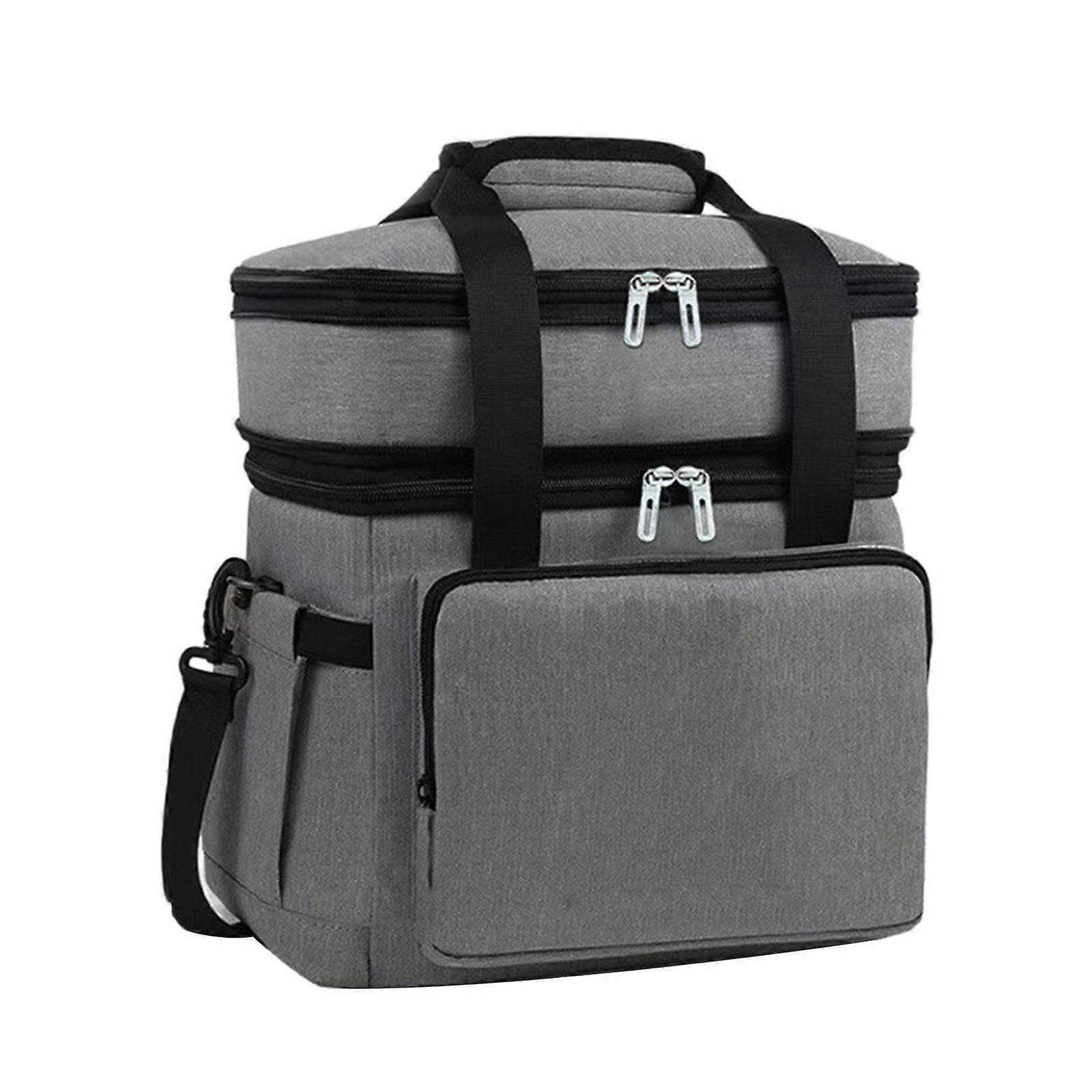 Nylon Lunch Box Leakproof Insulated Meal Bag Multifunctional Coolers Hand Bag Large Size for Construction Worker And Drivers
