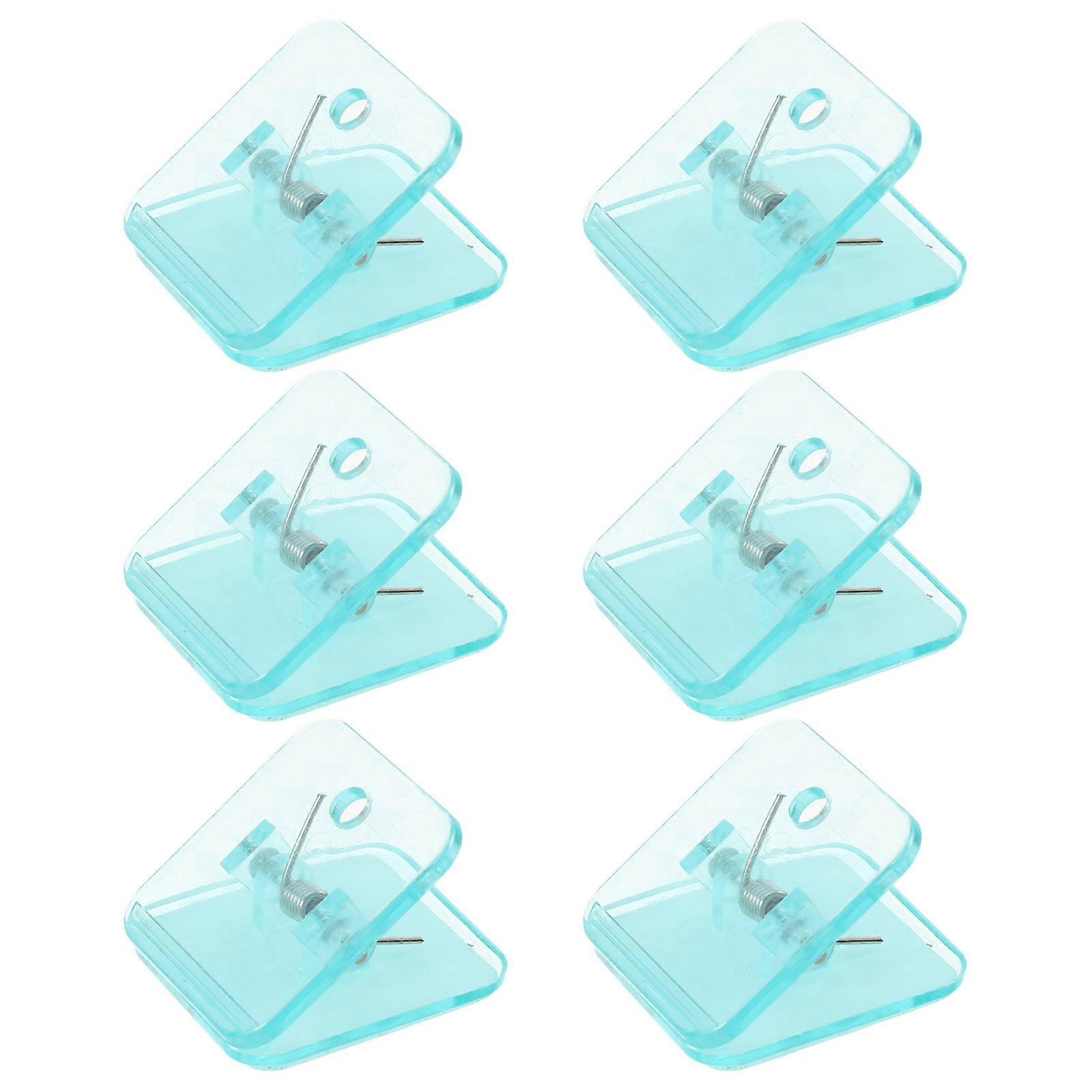 Puppy Pad Holder Sticky Fixation Wall Mounting Sky-Blue ABS Material for Pet Owners 6Pcs
