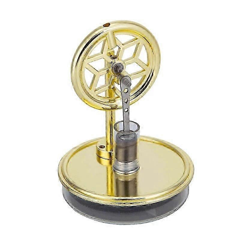 Low Temperature Stirling Engine Assembled Electricity Generator Heat Experiment Generator Model with Flywheel Designs