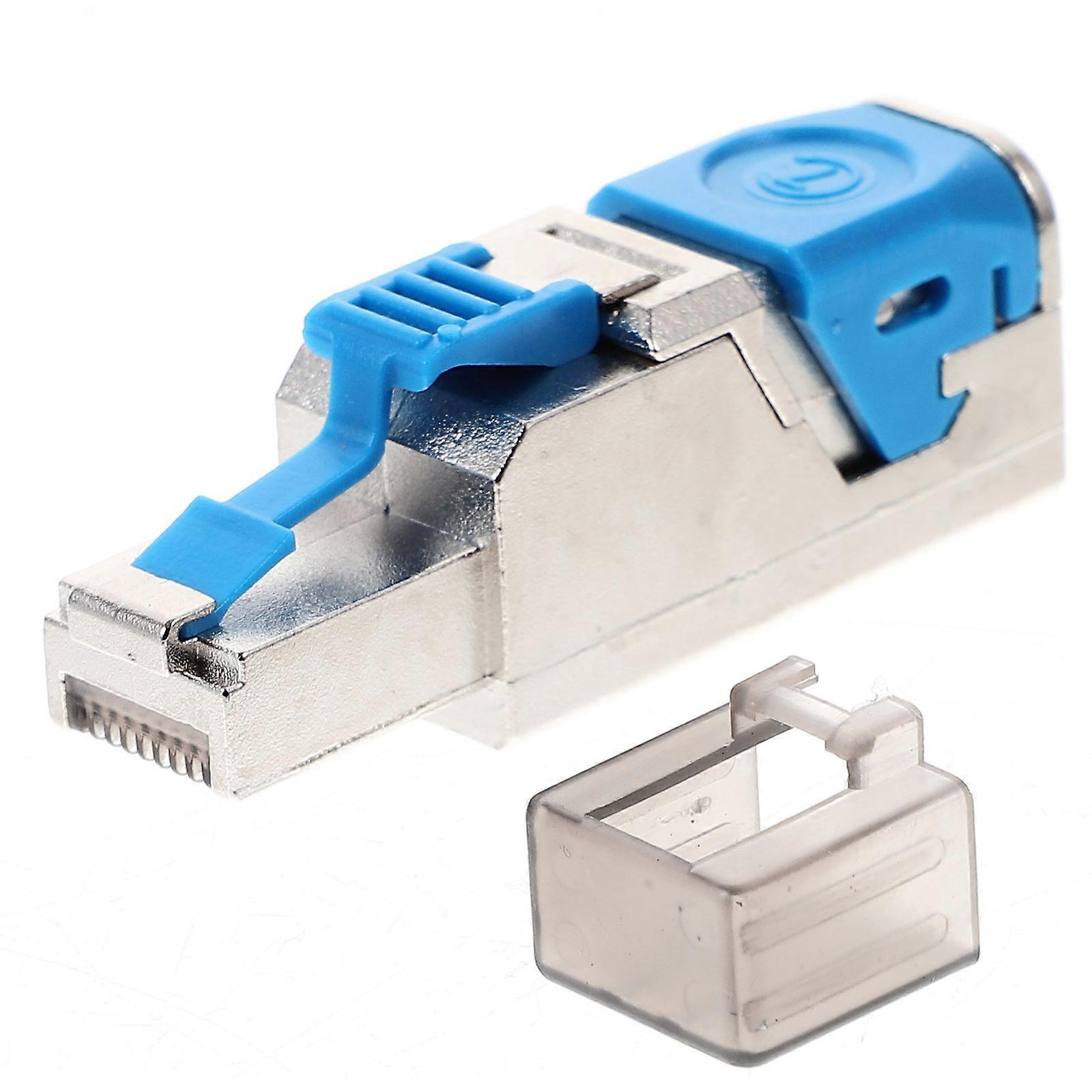 Ethernet Cord Coupler Connector for Router Setup Zinc Alloy Copper 1Set