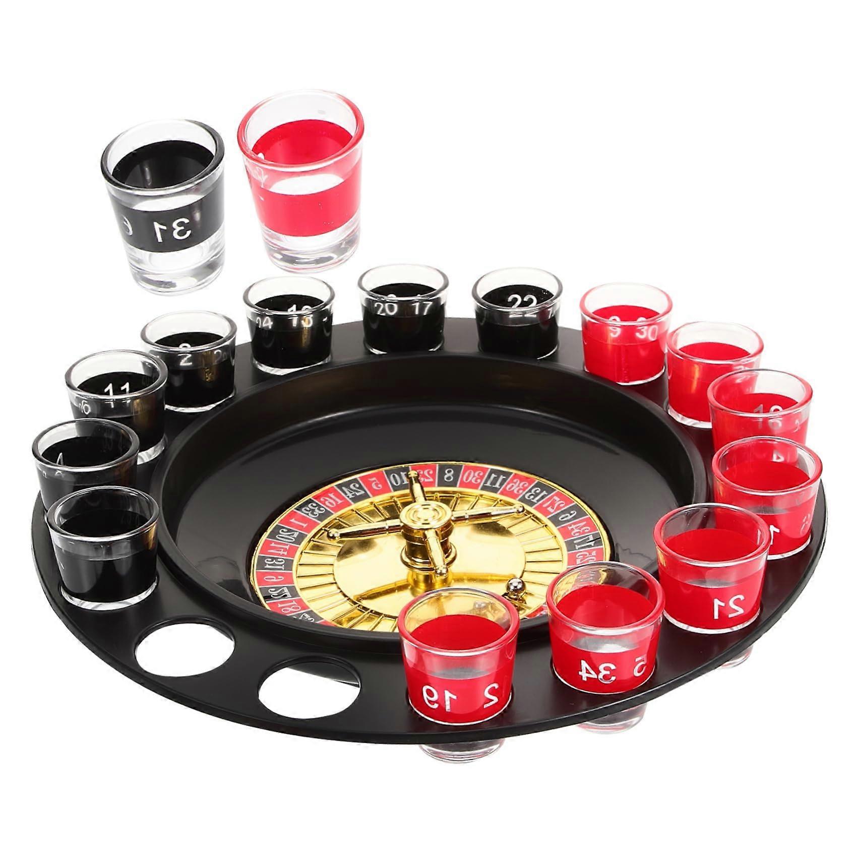 Interactive Shot Roulette Game Party Drinking Roulette Set for Bars Nightclubs