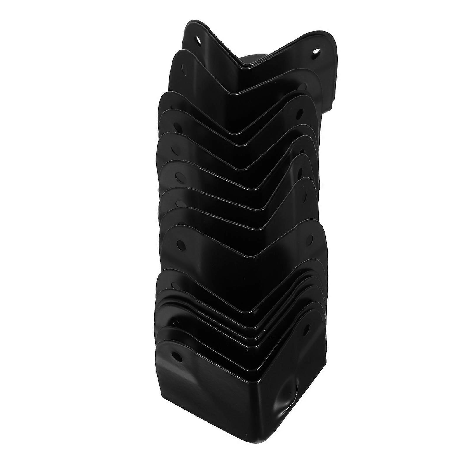 Black Metal Corner Protectors 16pcs Set for Cabinets, Speakers, Boxes – Durable Edge Guards for Protection and Versatile Use in Packaging & Flight
