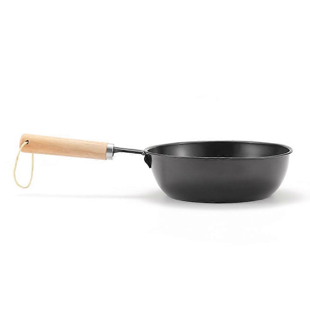Campeggio all'aperto BBQ Picinc Fornelli a carbone Strumento per griglia a carbone Braciere portatile Manico in legno Stufe a carbone Light Charcoal PotYMHC