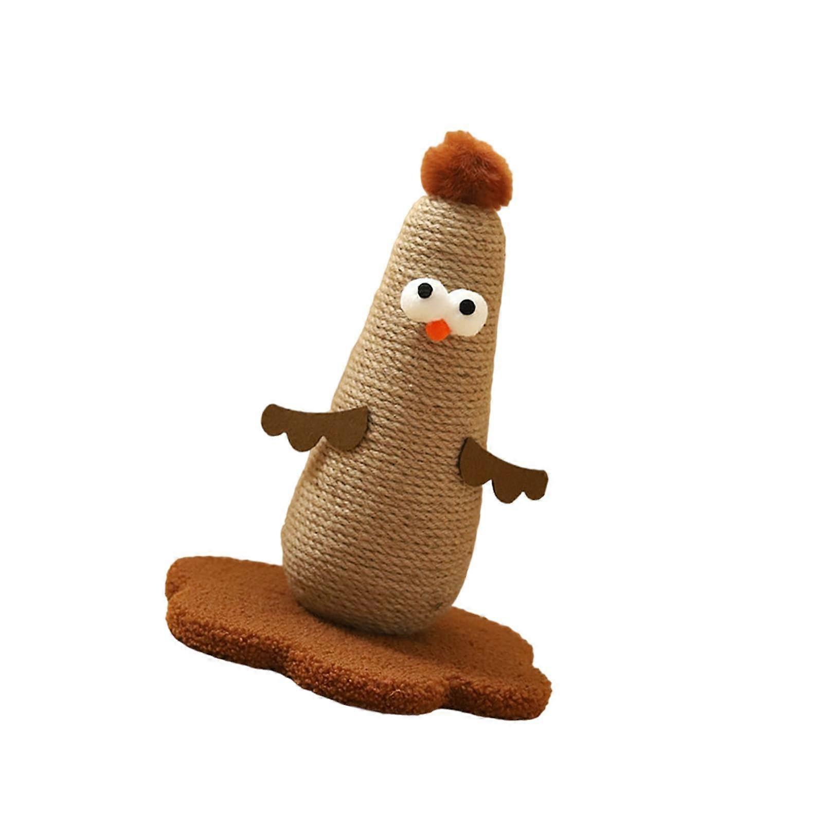 Cat Scratching Post Sisal Scratcher Pet Supplies Claw Sharpener Frame Cat Scratching Toy for Small Cats, Brown S