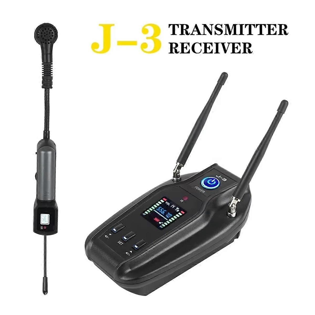UHF True Diversity Wireless Saxophone Microphone Pickup for Sax Horn Trumpet Trombone Professional S