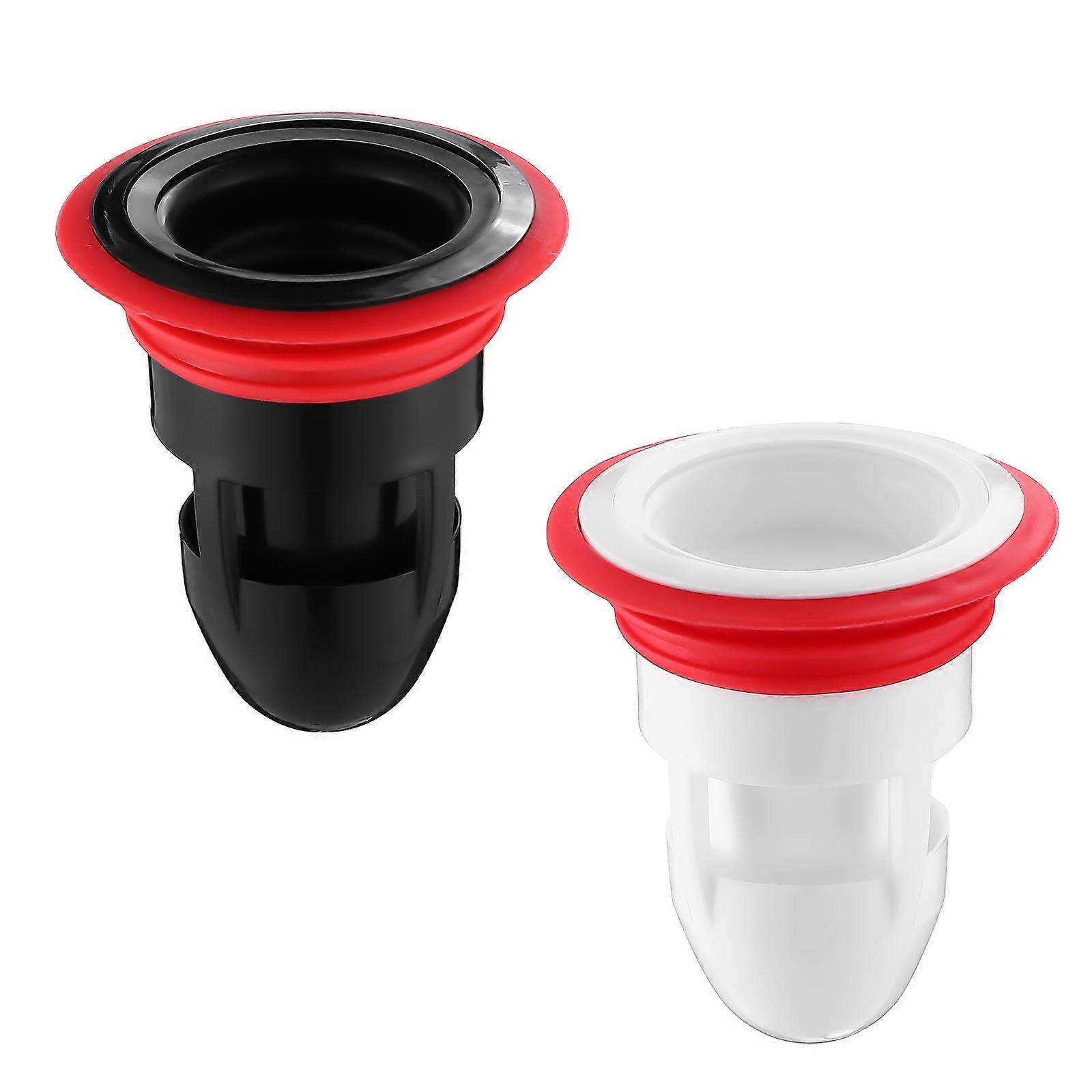 2pcs Shower Floor Drain Backflow Preventer with Anti Odor Sewer Core Plug for Bathroom and Kitchen