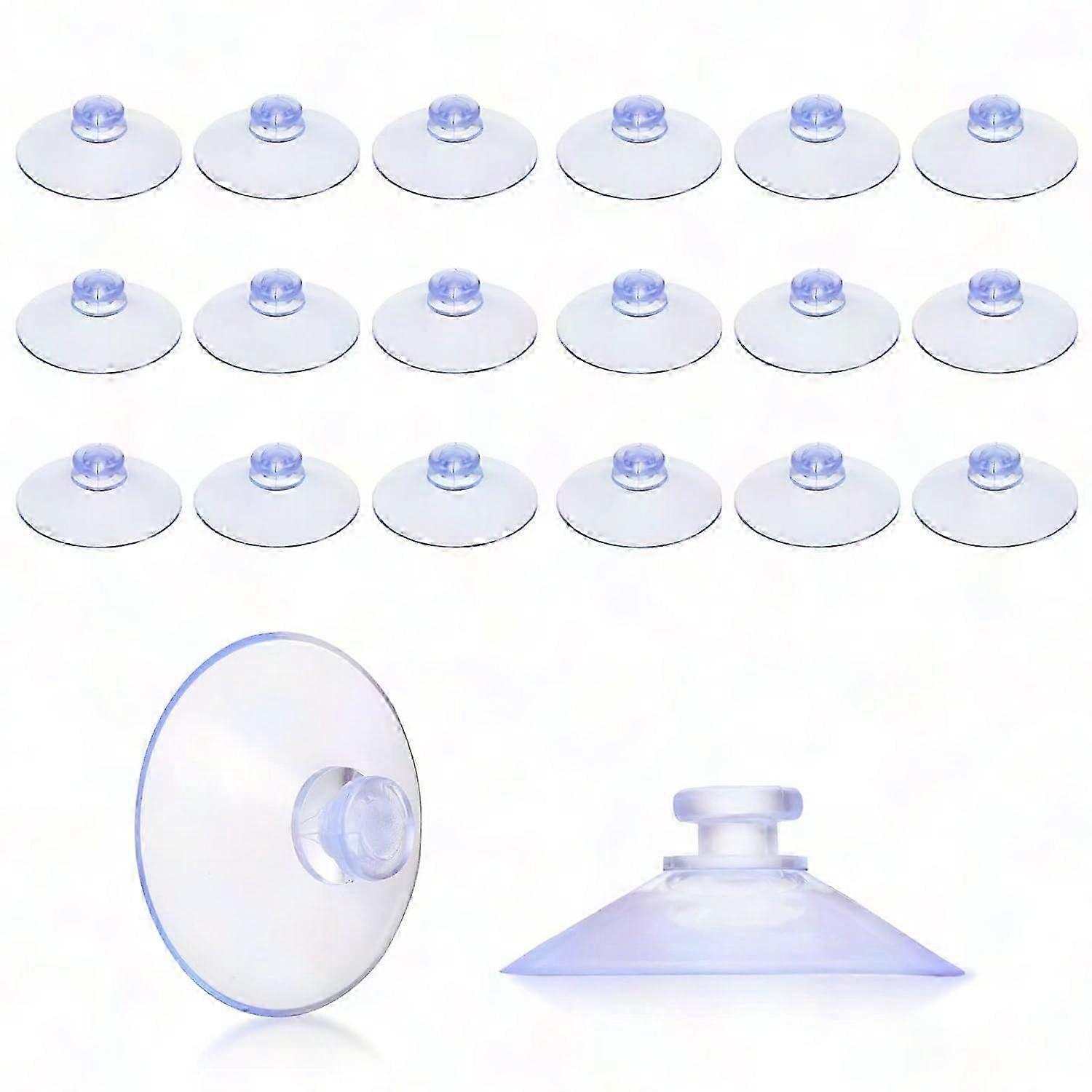 20Pcs Window Suction Cups Plastic Pads Without Hook