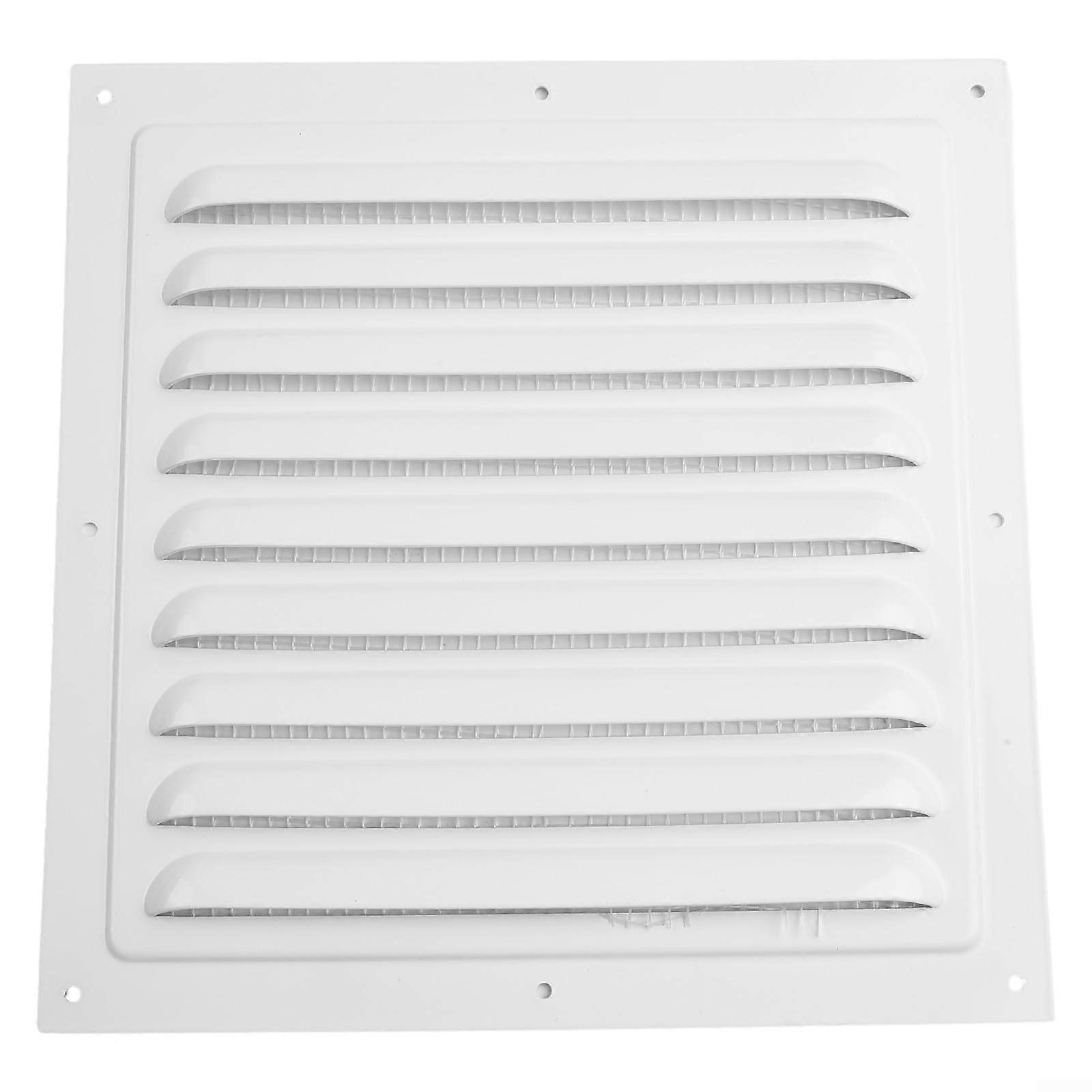 Aluminum Vent Cover for Wall or Ceiling Openings, Channel Screen Solution, 200x200mm Size