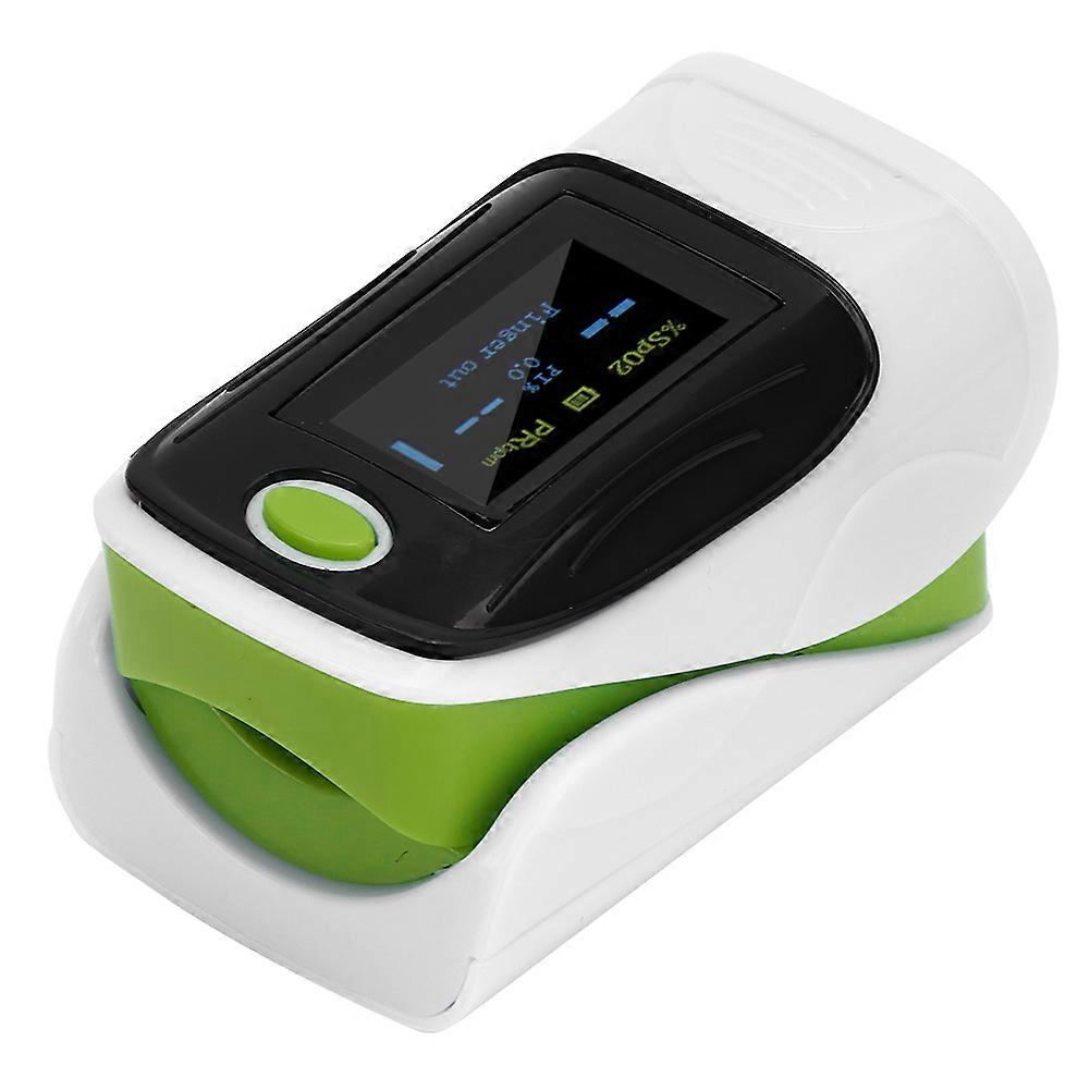 Fingertip Pulse Oximeter Blood Oxygen Saturation Pulse Rate Monitor Detector for Fitness HomeGreen