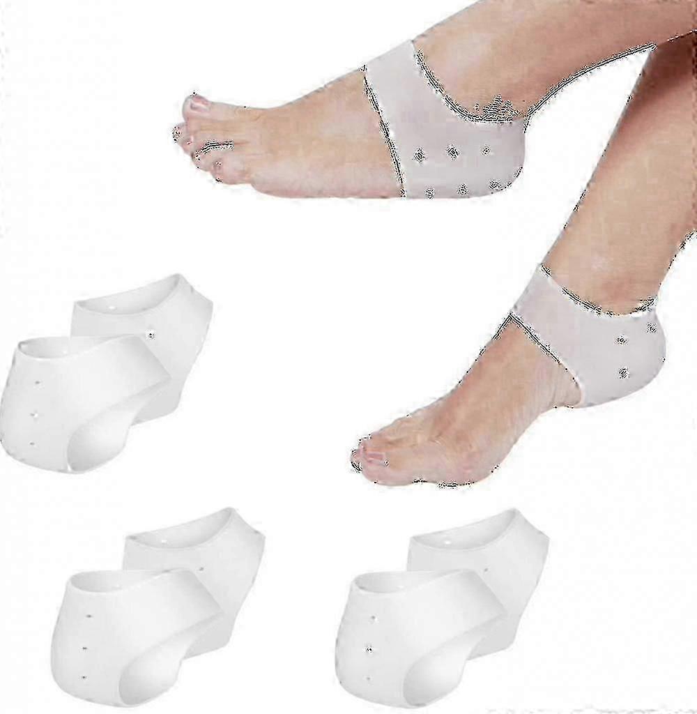 3 paia di inserti e cuscinetti in silicone per la fascite plantare - Calze antidolorifiche per una camminata confortevole