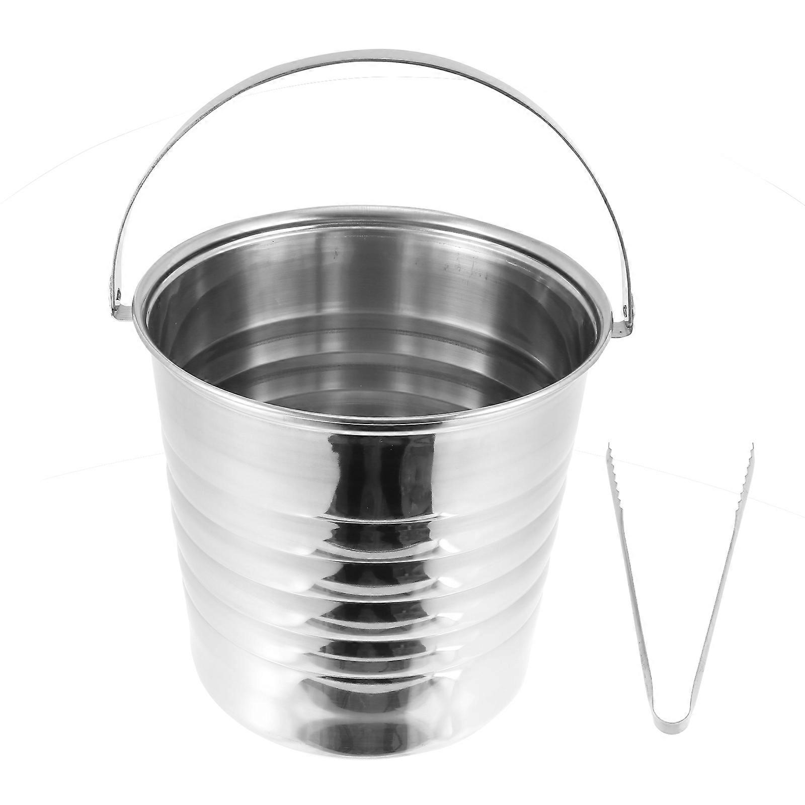 Chiller Bucket Ice Buckets For Bars And Parties Strong Easy To Carry Smooth Edges 8.3X6.5X7.9In 1Pc