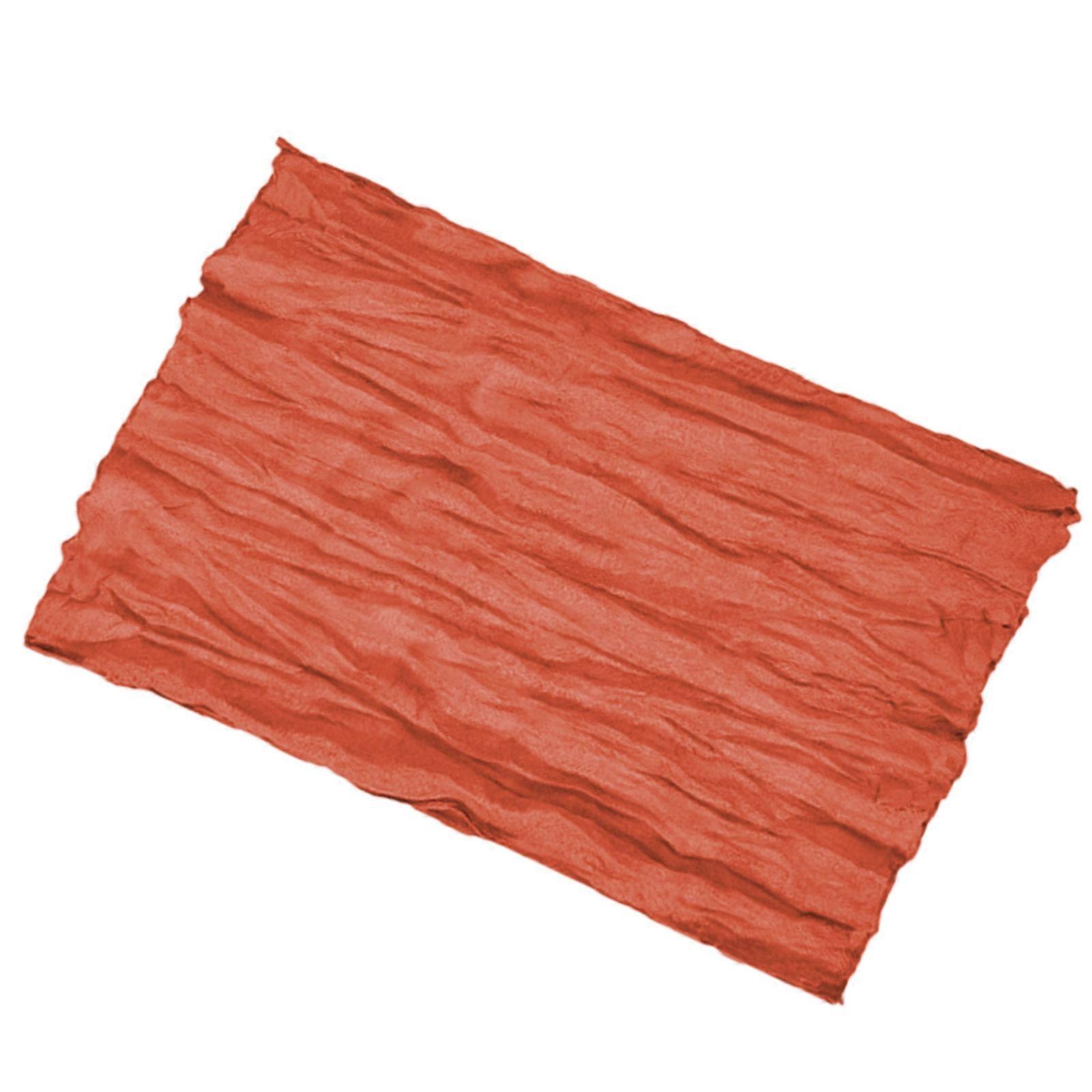 Sages Tablecloth Sturdy Polyester Wrinkle Proof Fabric Spill Resistant for Most Farmhouses Dining Decoration Rust red