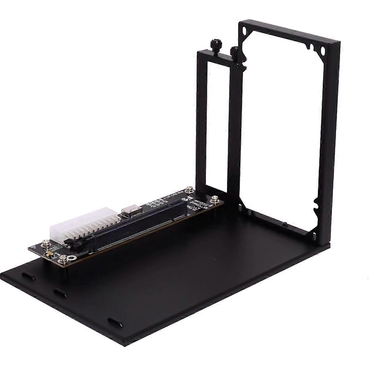 F9G-BK7 PCIe 4.0 X4 64Gbps OCuLink Laptop External Graphics Card ATX GPU Dock for M.2 NVMe to Oculi