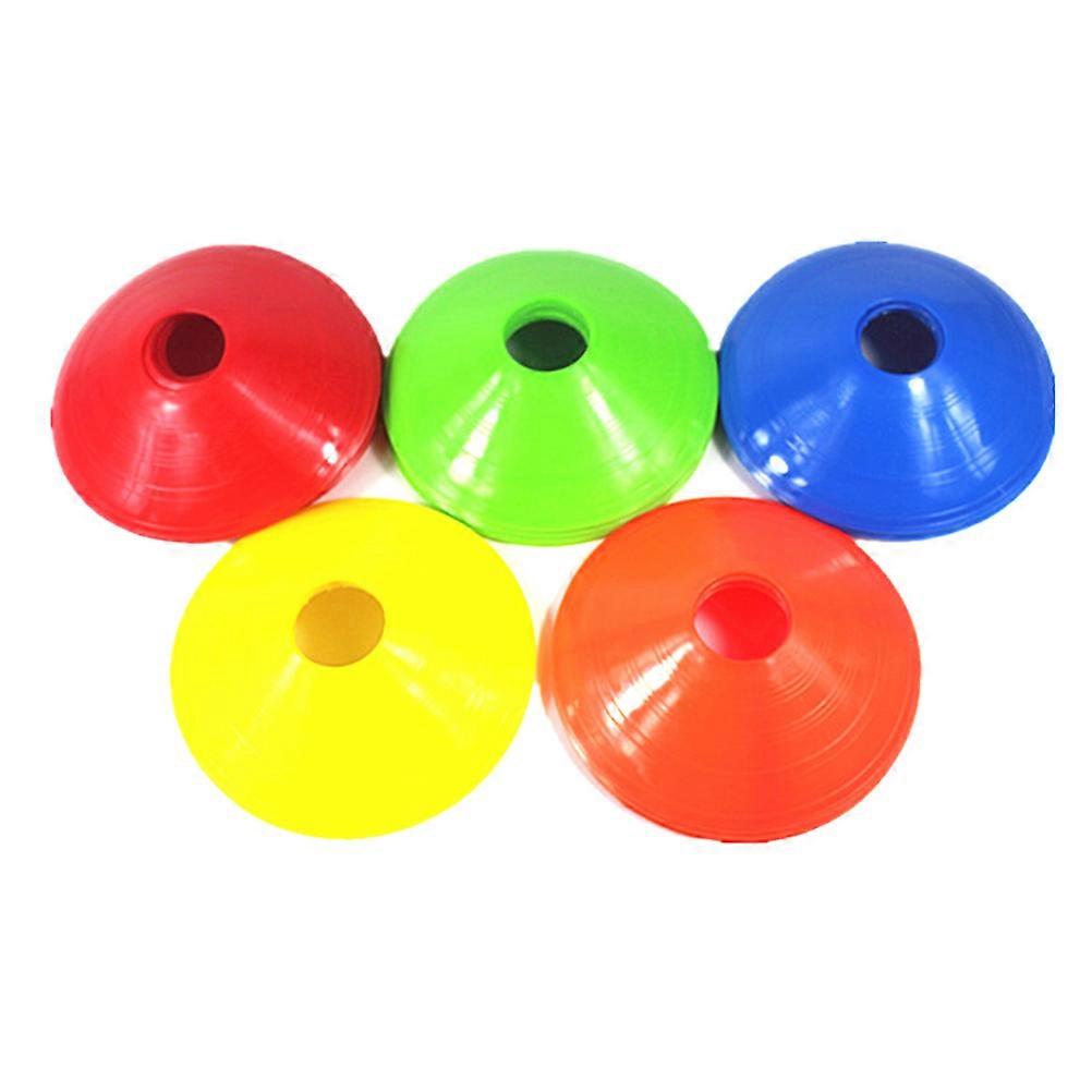 Training Flexibility Soccer Serving Trays For Indoor And Outdoor Use Round Edge Design Mixed Color 30Pcs