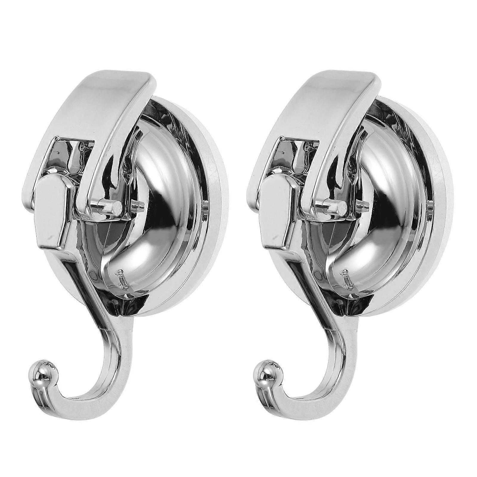 Suction Cups With Hooks Kitchen Accessories Non-Marring ABS 8.5X6CM Multi-Functional 2Set