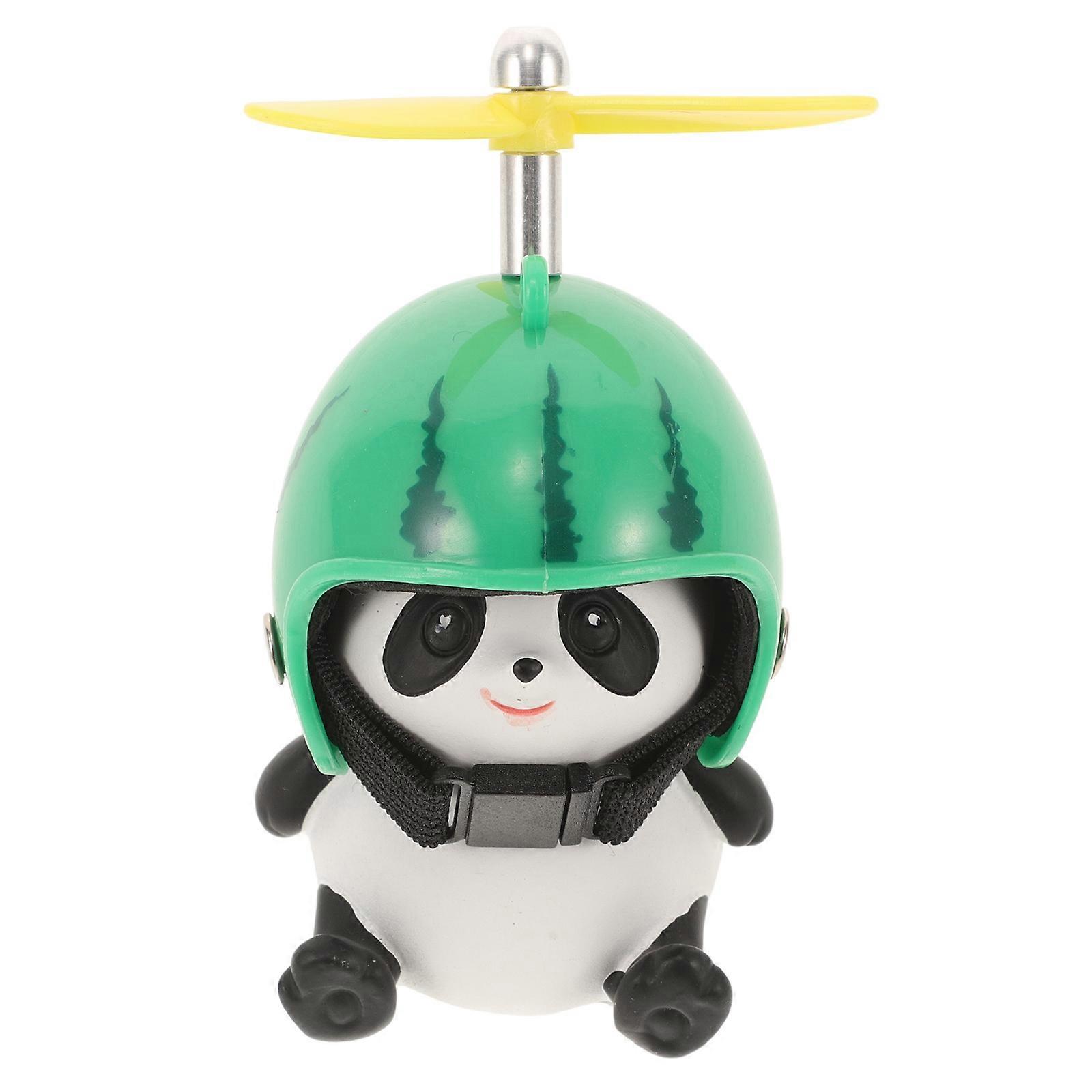 Bike Decoration Panda Shape Car Ornaments For Children Family Friends Multi Color 3.1×2.8×2in Handlebar Decor 1Pcs