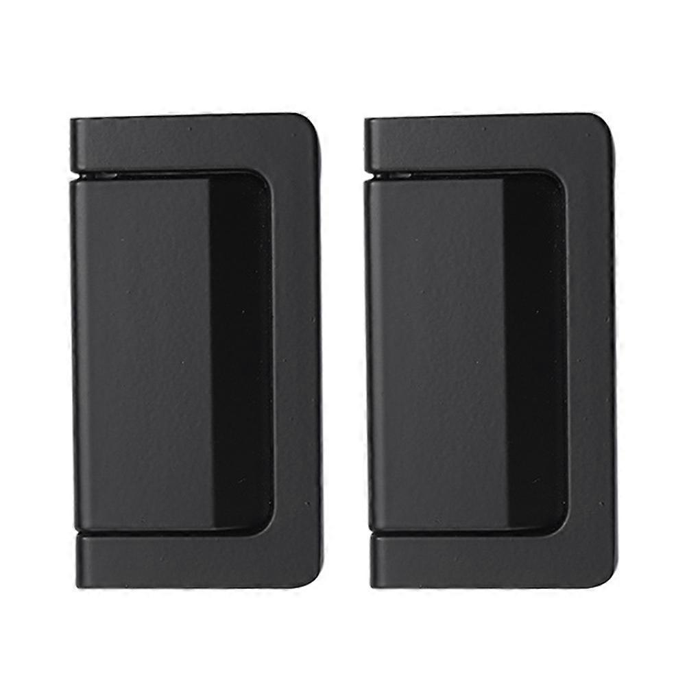 Wardrobe Embedded Handle Fade-resistant Furniture Pull Handle Home Improvement Zinc Alloy 7.4x4cm 2Pcs