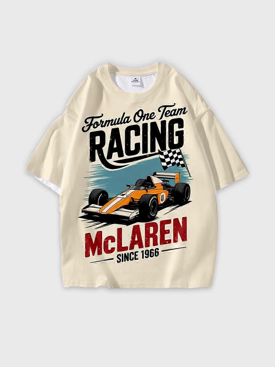 T-shirt round neck Pattern loose short sleeve N263