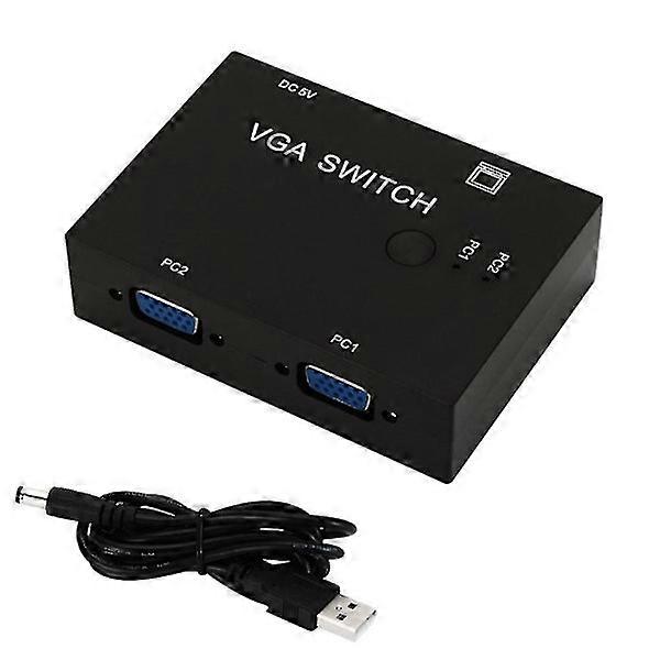 Computer VGA switch, 2 input 1 output, 2 port switch, computer host switching converter