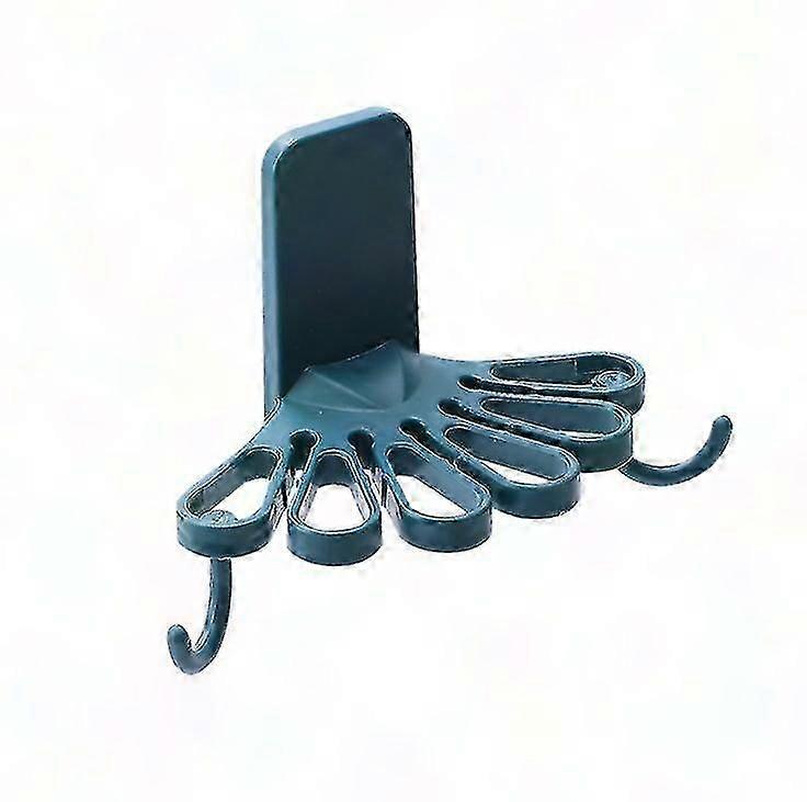 Wall Mounted Kitchen Storage Rack with Hooks for Organizing