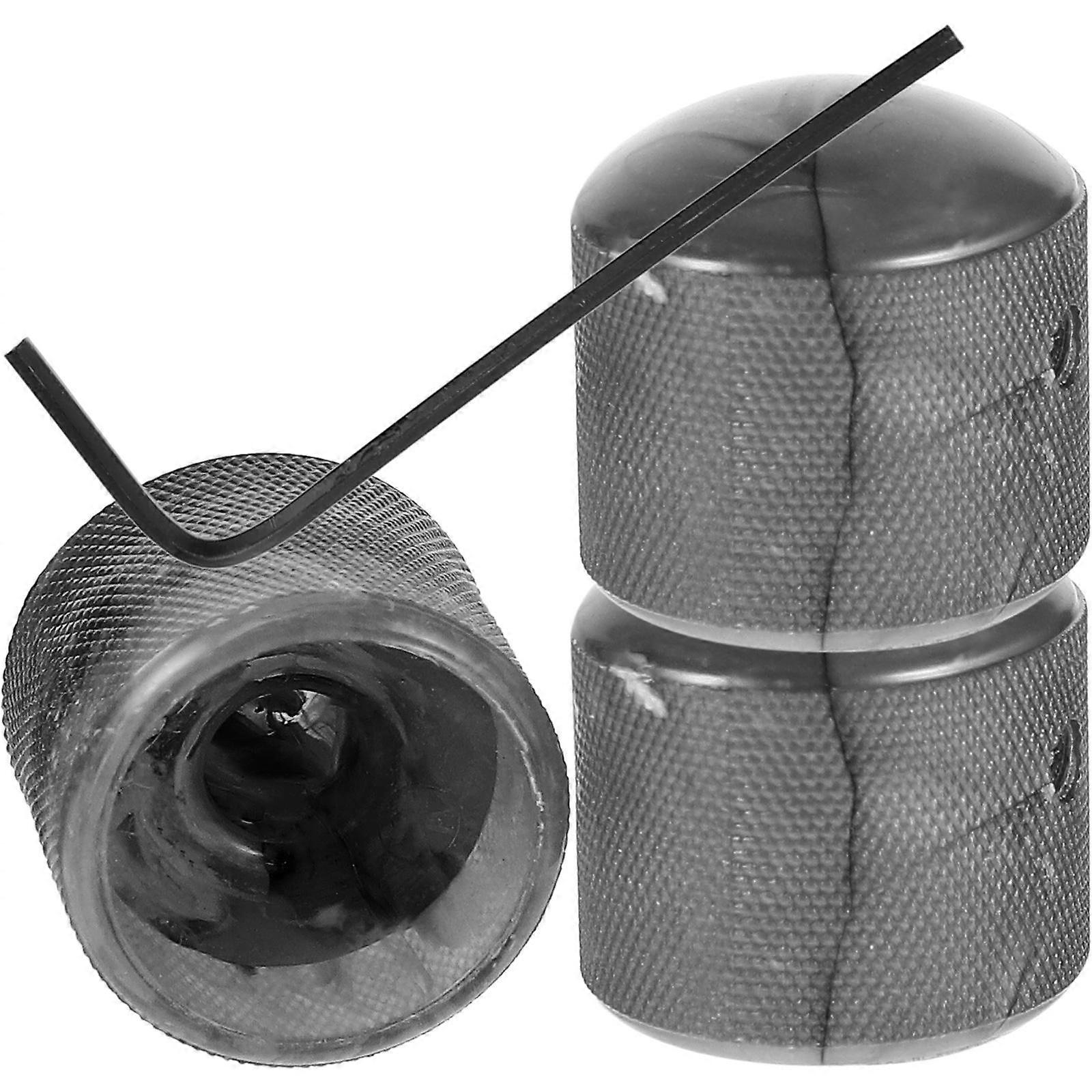 مقابض الغيتار البلاستيكية مع مفتاح ربط ، التحكم في مقياس الجهد القابل للتعديل ، متوافق مع الغيتار الكهربائي ، رمادي ، مقاوم للتشوه