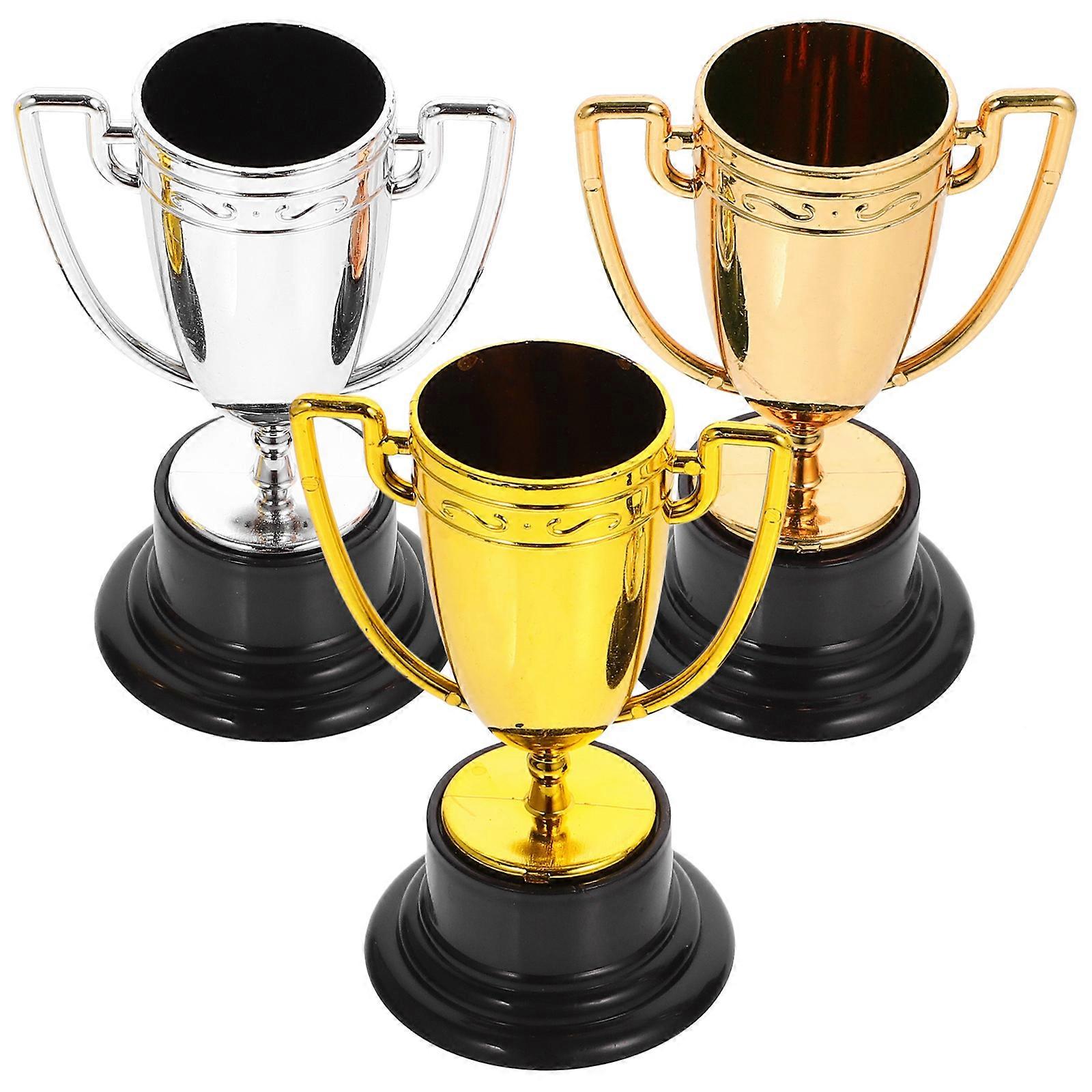 Decor Trofee pentru copii în Partid Argint Robust Design Rezonabil 8.20X5.60X4.50CM 3Buc