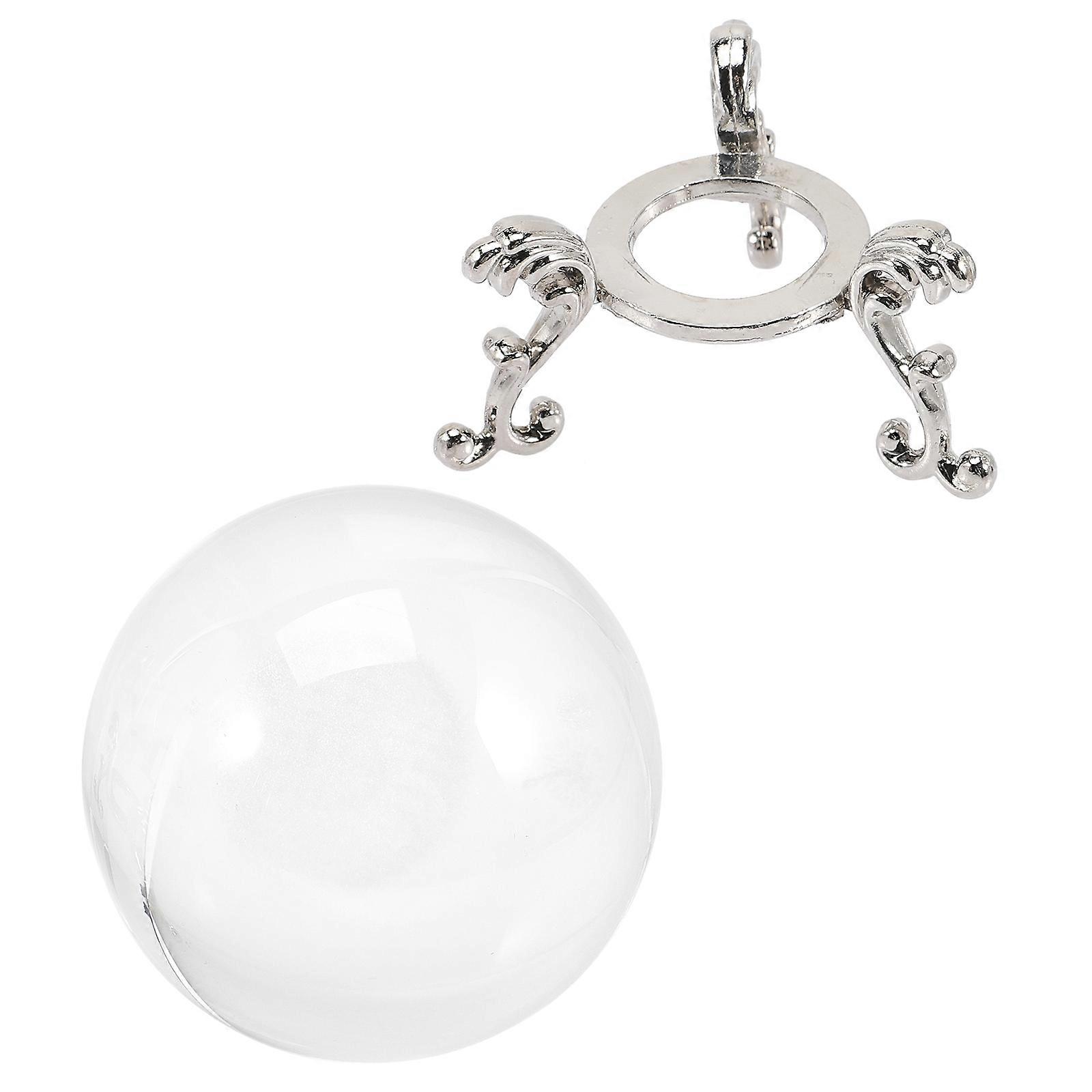 Home Crystal Ball Decoration with Stand Modern Style 6x6x6cm Desktop Decor 1 Set