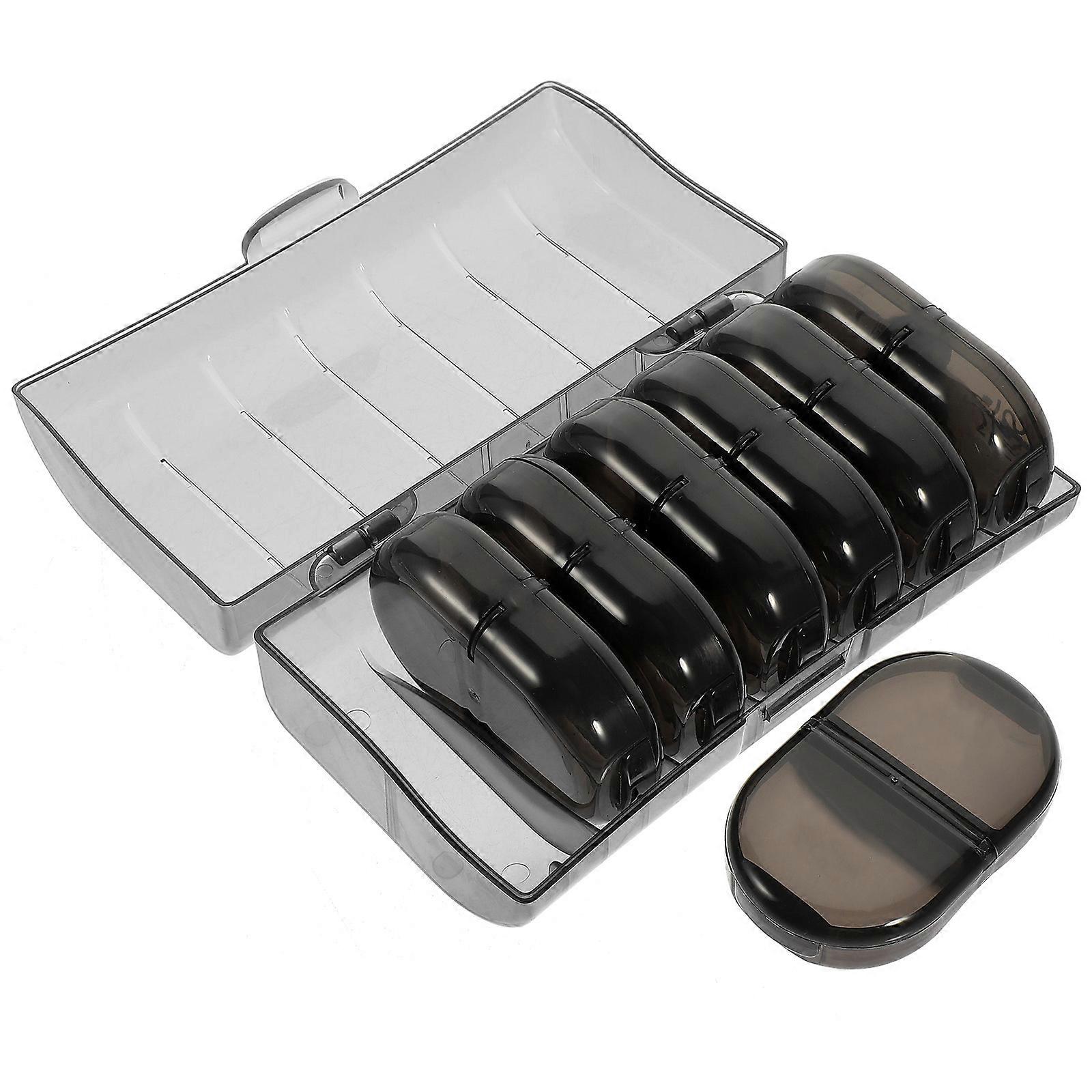 Portable Medicine organizer Case in Assorted Colors Compact and Wear Resistant Plastic Case for Pet Use 7 Days Weekly