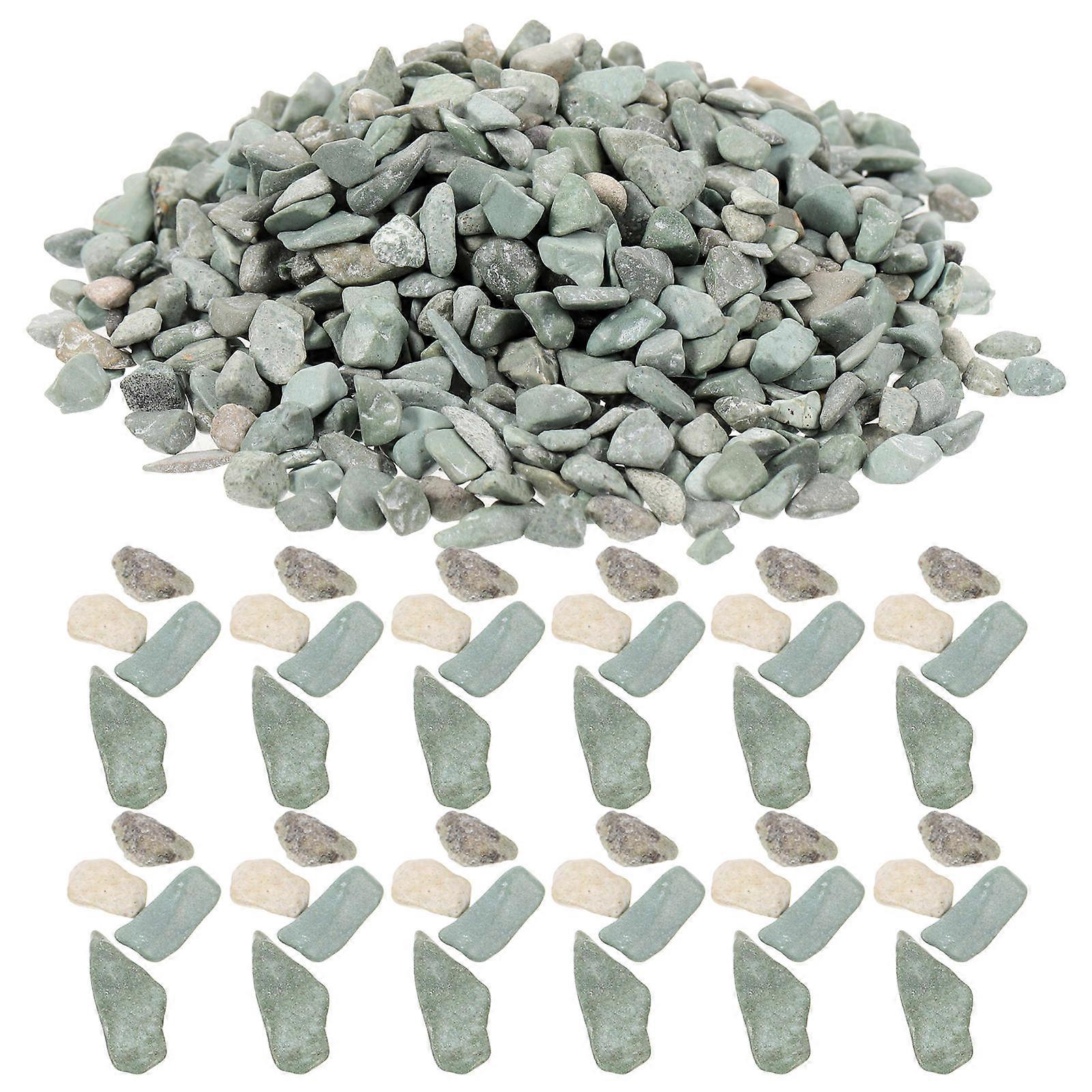 Natural Grey Limestone Pebbles for Micro Landscapes – Decorative Sand Table, Fish Tank & Railway Basing – Versatile DIY Landscape Accessories