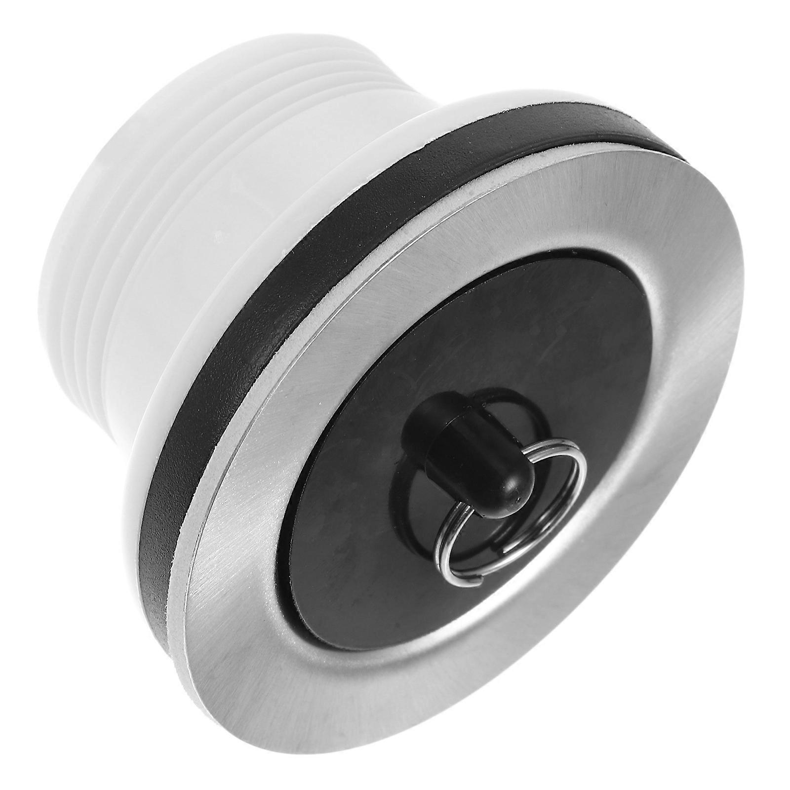 Stainless Steel Tub Drain Stopper for Kitchen Use with Advanced Drainage Design and Clog Prevention Features, White