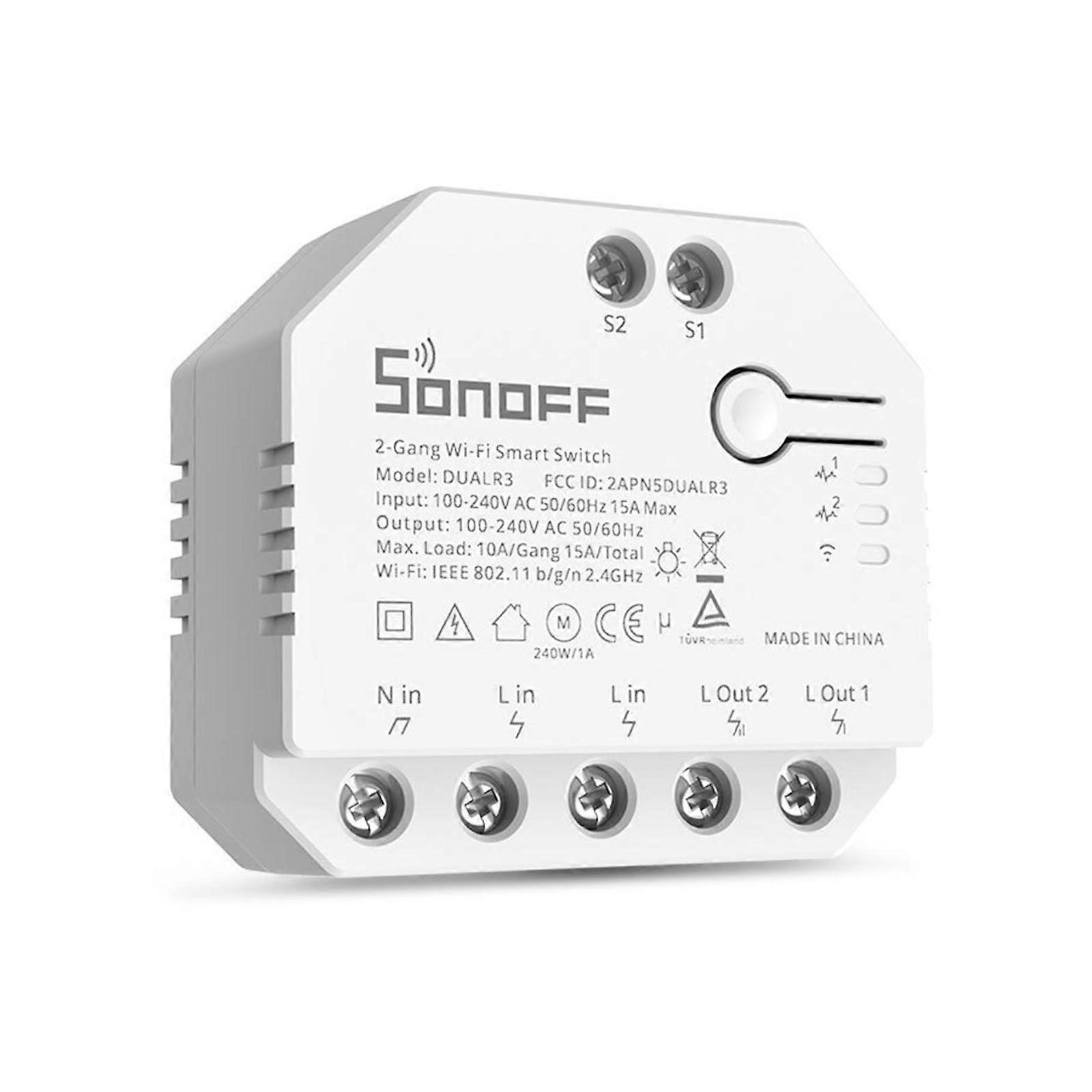 DUALR3 Dual Ways Control WiFi Smart Switch Module DUALR3