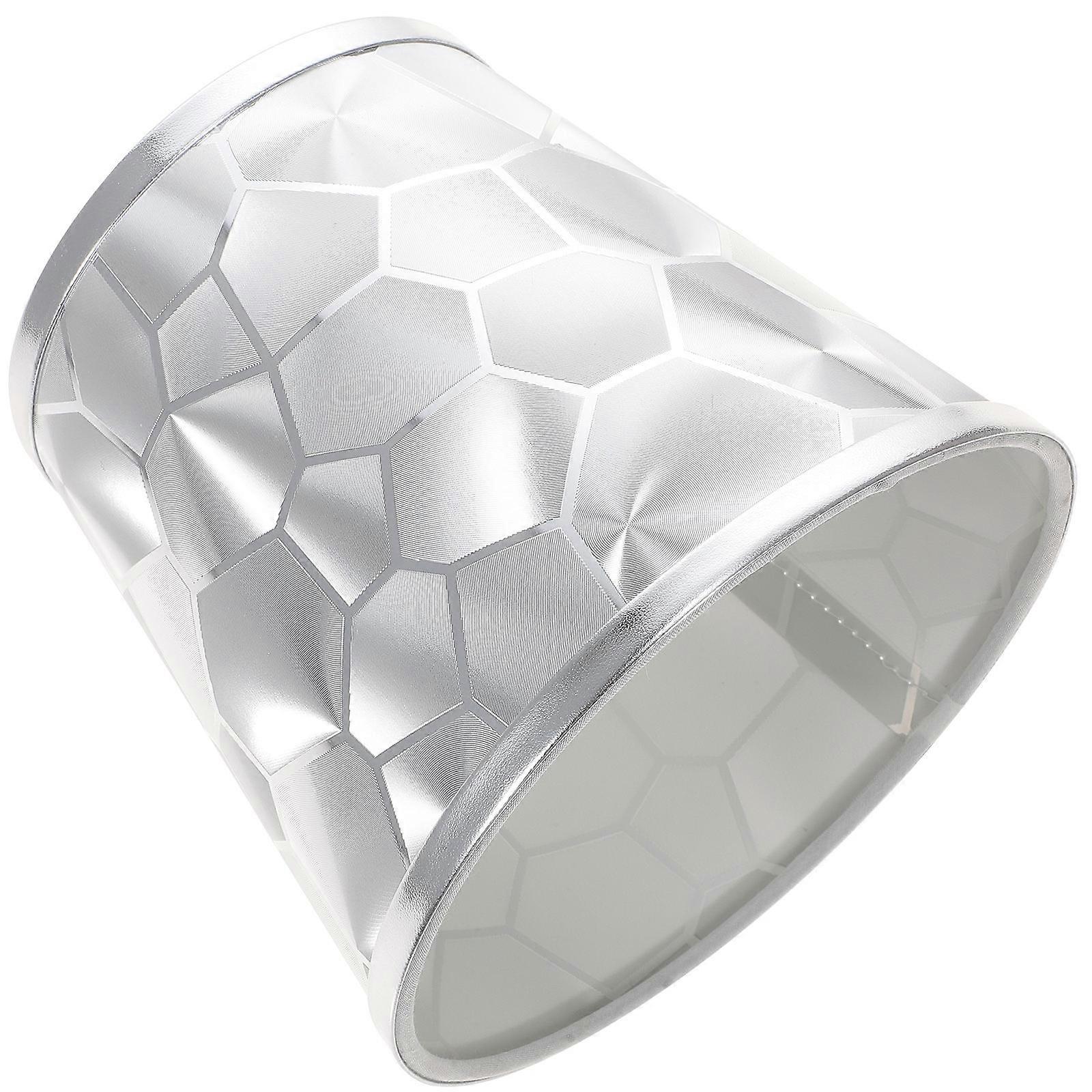 Modern Table Lamp Shade Simple Design Geometric Prism Shape Suitable For Living Room PVC Light Diffusion 1Pack