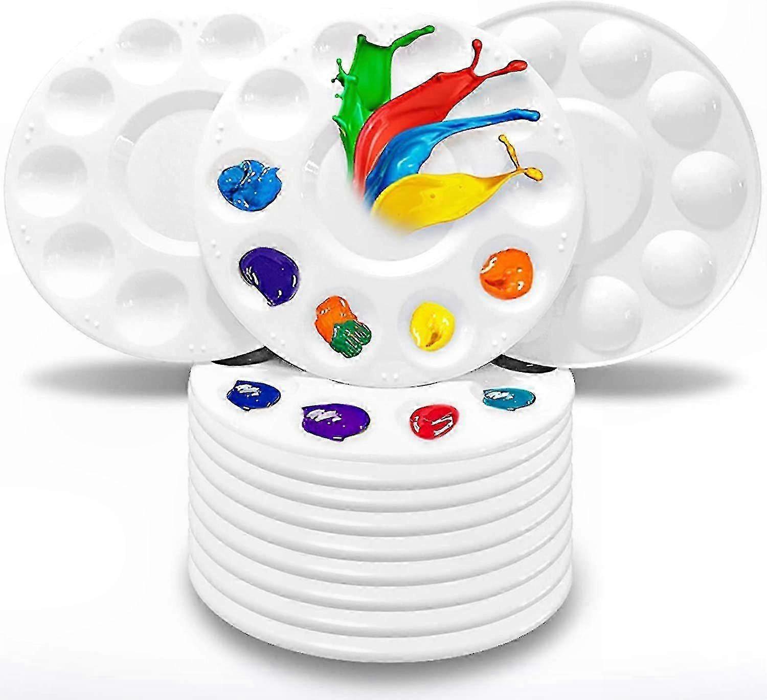 Art Palette Set with Mixing Sheets, Universal DIY Painting Tool for All Ages, 12-Pack Color Mixing Sheets Included