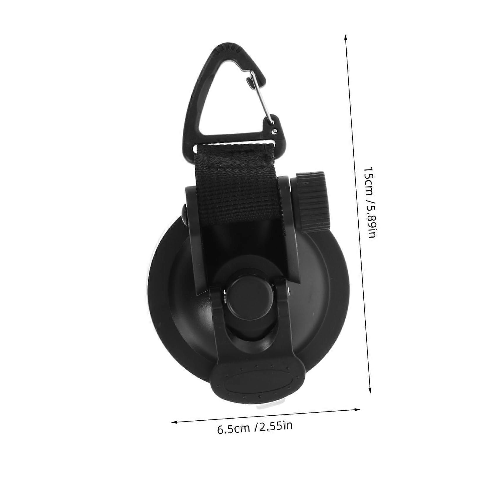 4 High-Performance Suction Cup Hooks for Car Camping and Outdoor Travel, Strong Black Suction Holders for Secure Mounting