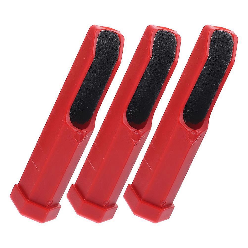 3pcs Lightweight Portable Plastic Billiard Cue Tip Trimmer & Burnisher for Shaping and Scuffing   Durable Tool for Snooker and Pool Players