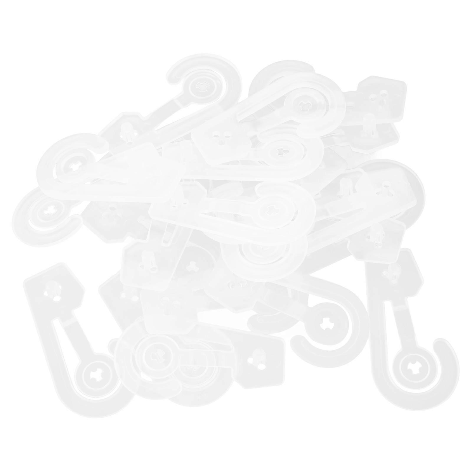 衣類、バッグ、キッチン用品を整理するための頑丈なプラスチックフック100個、靴下や靴下のディスプレイに簡単に取り付けることができます