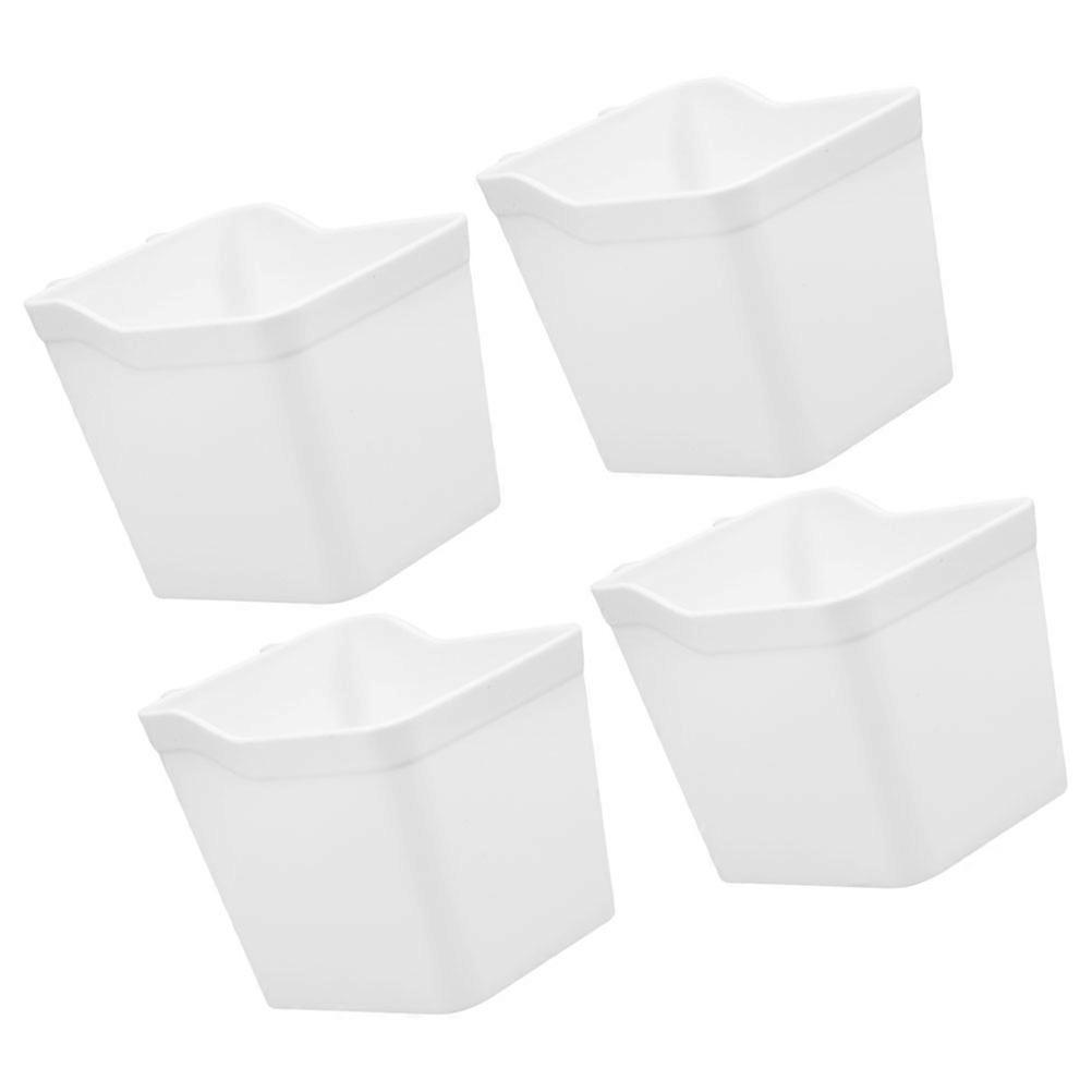 White Pegboard Storage Cups for Organized Pieces ABS Material