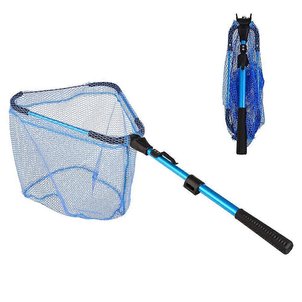 Folding Fishing Net, 2Piece Telescopic Fishing Net, Foldable Fishing Net for Catching and Releasing Flies