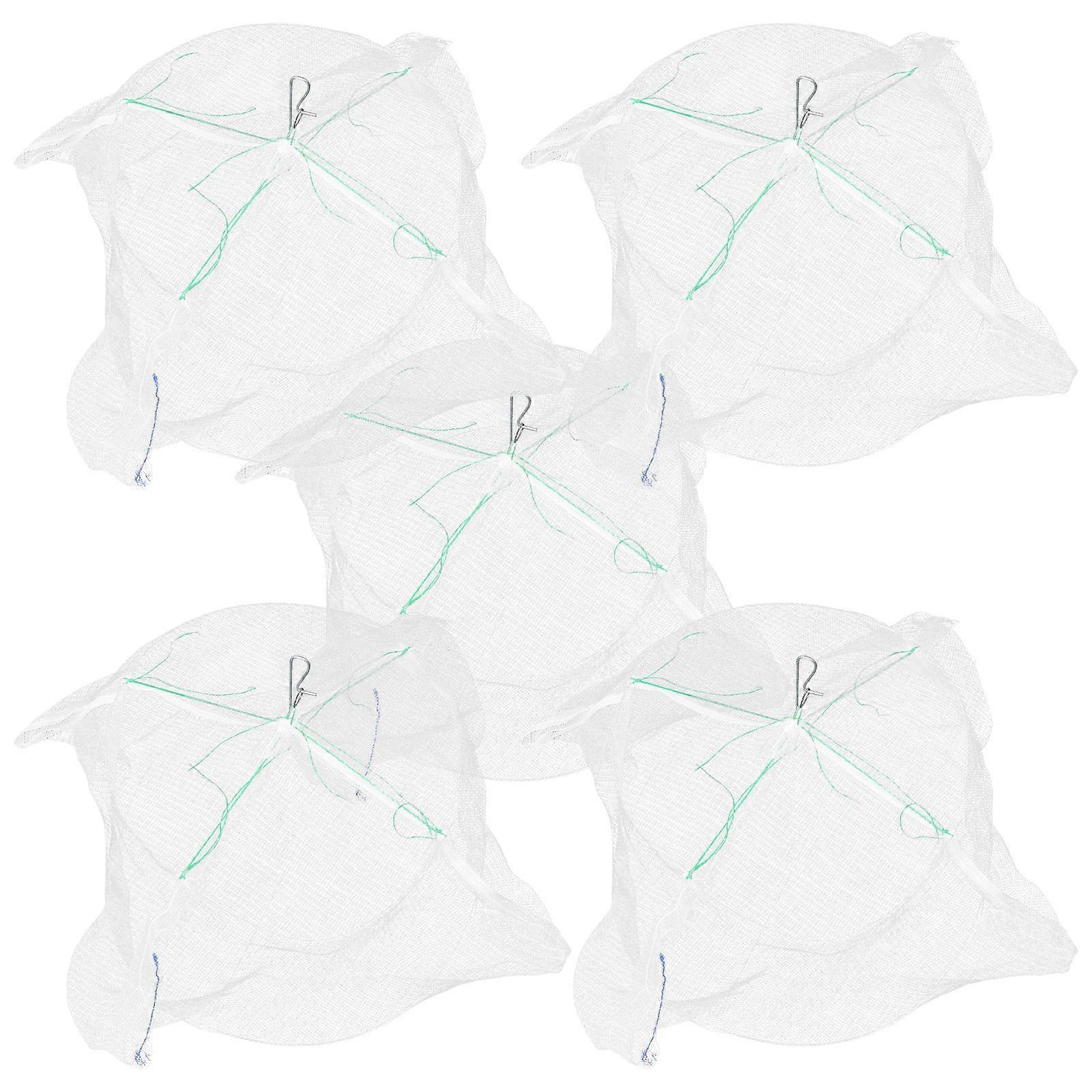 Fishing Basket 5Pcs Round Shrimp Cast Net For Children Outdoor Fishing And Catching Small Fish