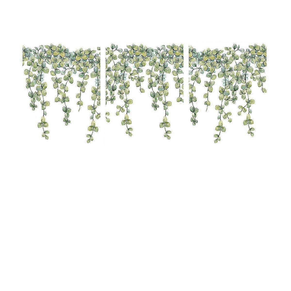 Japanese Style Self-Adhesive Wall Stickers with Plants & Flowers - Decorative Background Wall Art for Home Room Decor