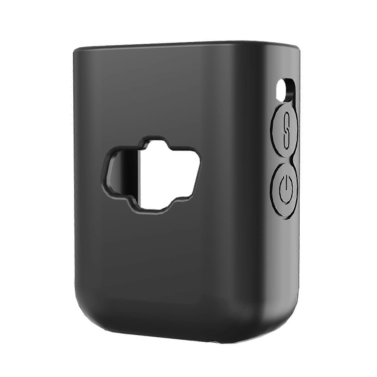 Silicone Shell For Microphone Dual-Transmitter, Shockproof Pen-Style Design, Weatherproof Screen And Body Case, Black