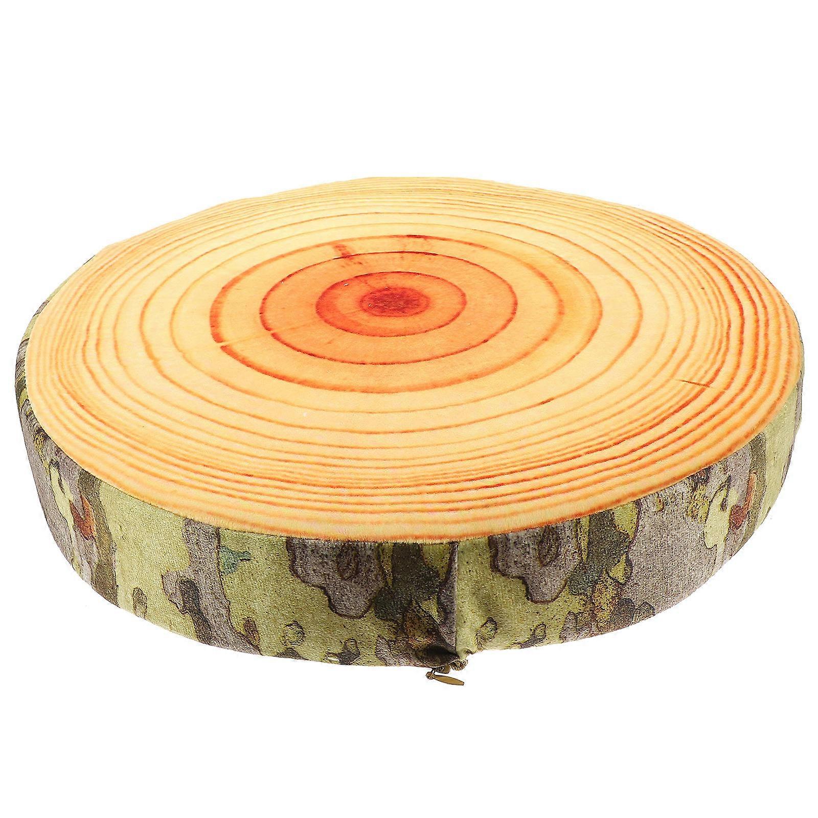 Stuffed Stump Pillow Cozy Sofa Pillow Multi-Colored 37x37x7cm Hugging 1Pack