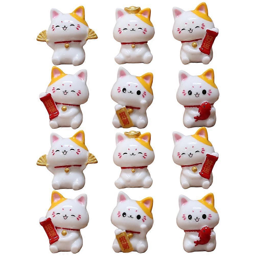 Here's a polished product title and description you can use for platforms like , Etsy, or :
**Product Title:**
**12pcs Miniature Lucky Cat