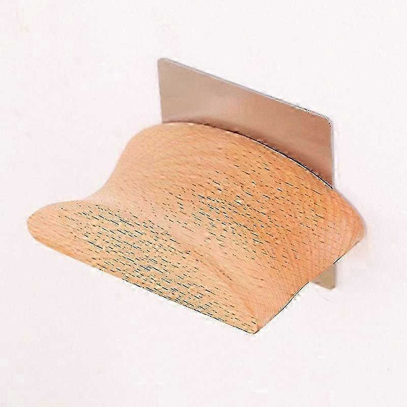 Wall Mount Headphone Holder Solid Wood Gaming Headset Hanger Bracket