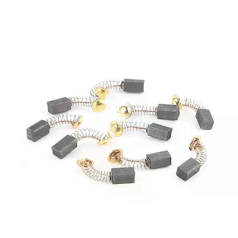 10Pcs Power Tools Carbon Brush Hammer Electric Angle Grinder Graphite Brush Replacement Different Sizes